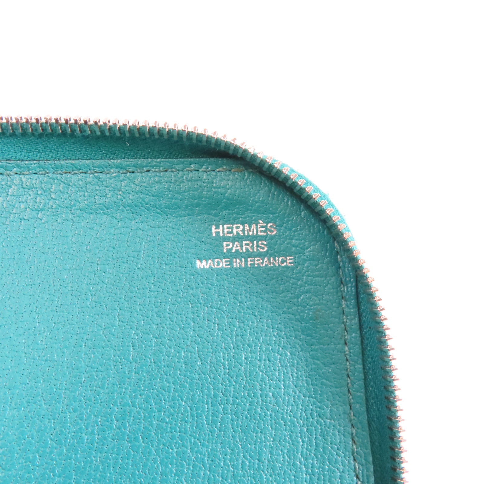 HERMES Epsom皮革Wallet銀扣錢包Vert/綠色