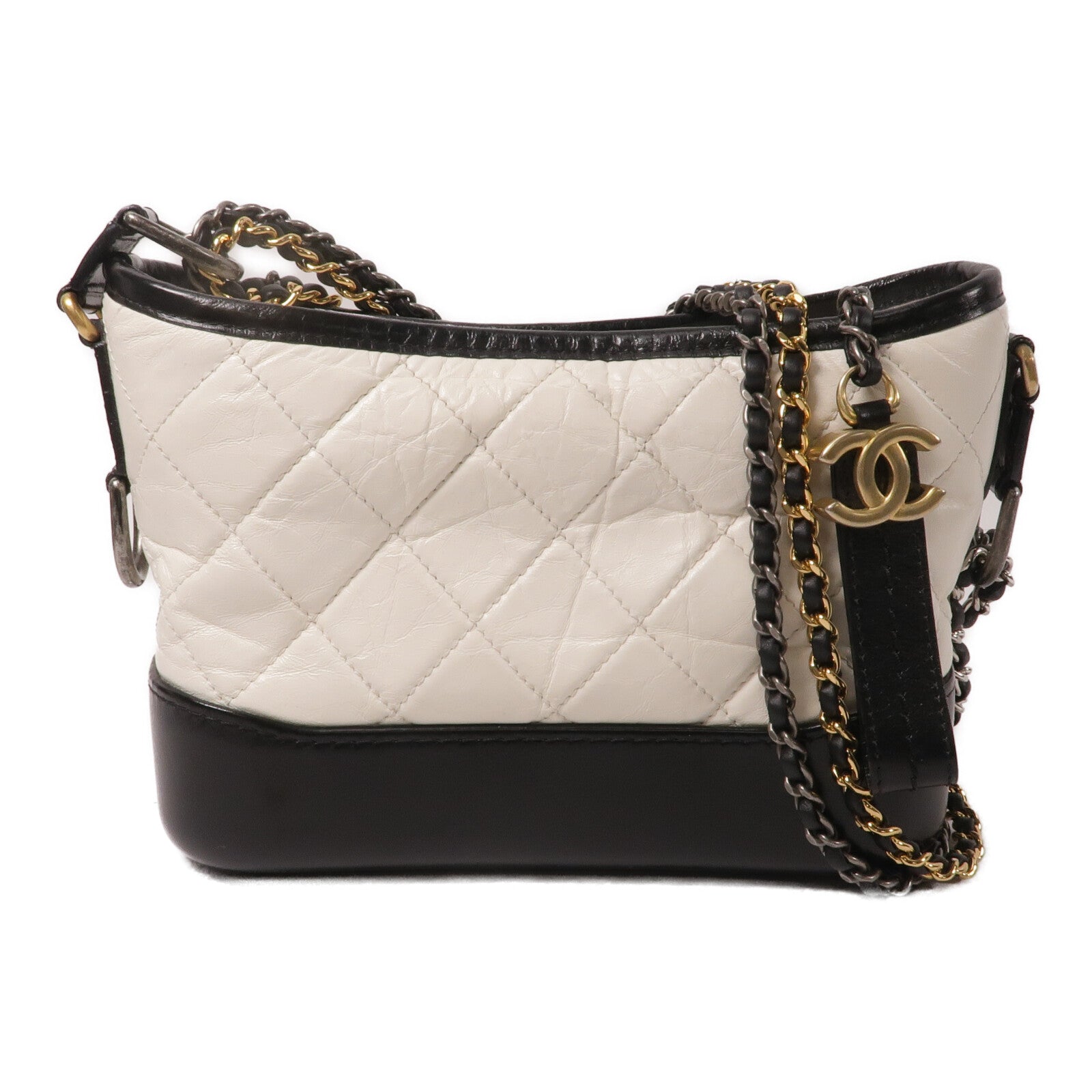 CHANEL 【激減優惠】牛皮皮革Gabrielle Small鏈帶肩背袋