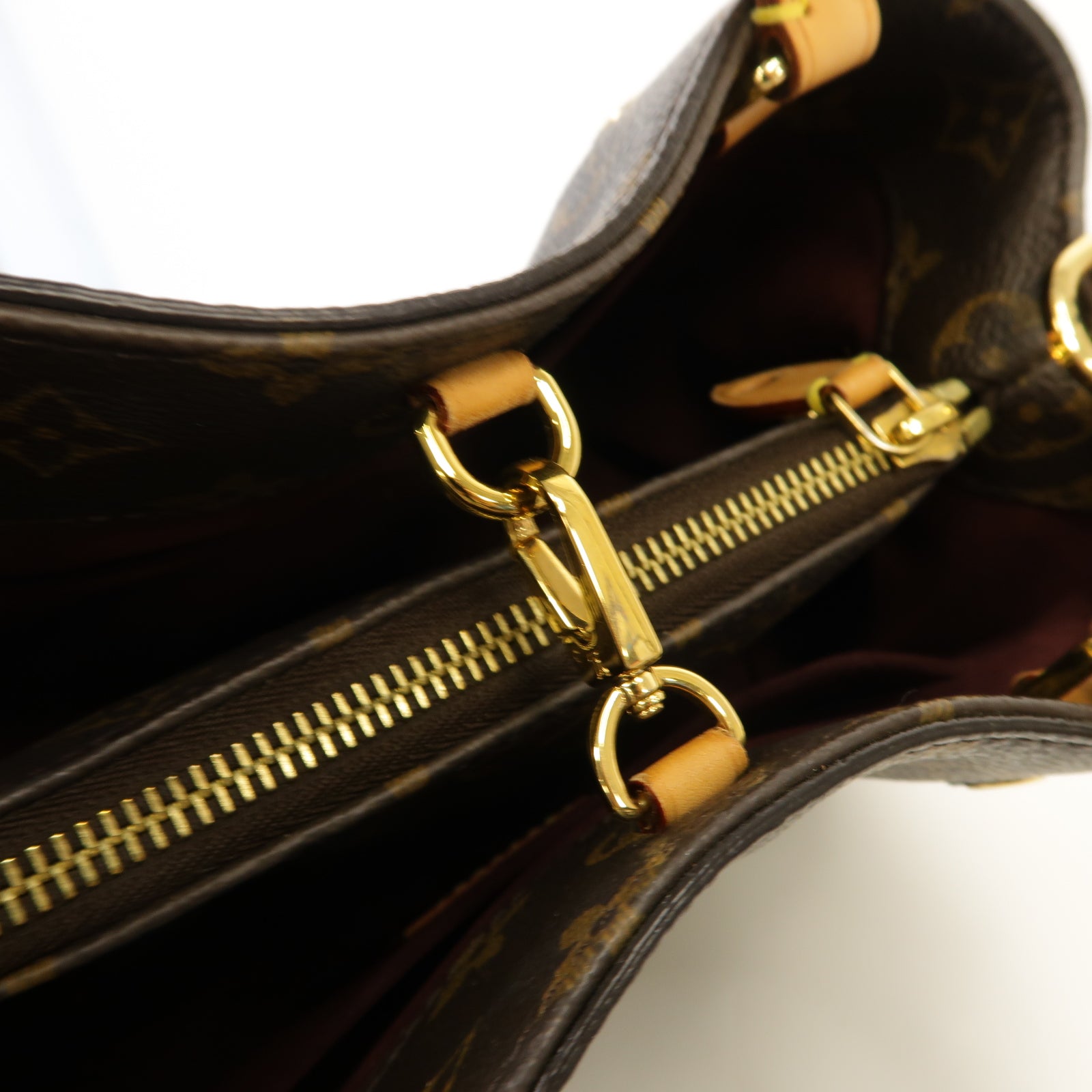 LOUIS VUITTON 【激減優惠】Monogram Montaigne BB金扣手挽肩背兩用袋啡色