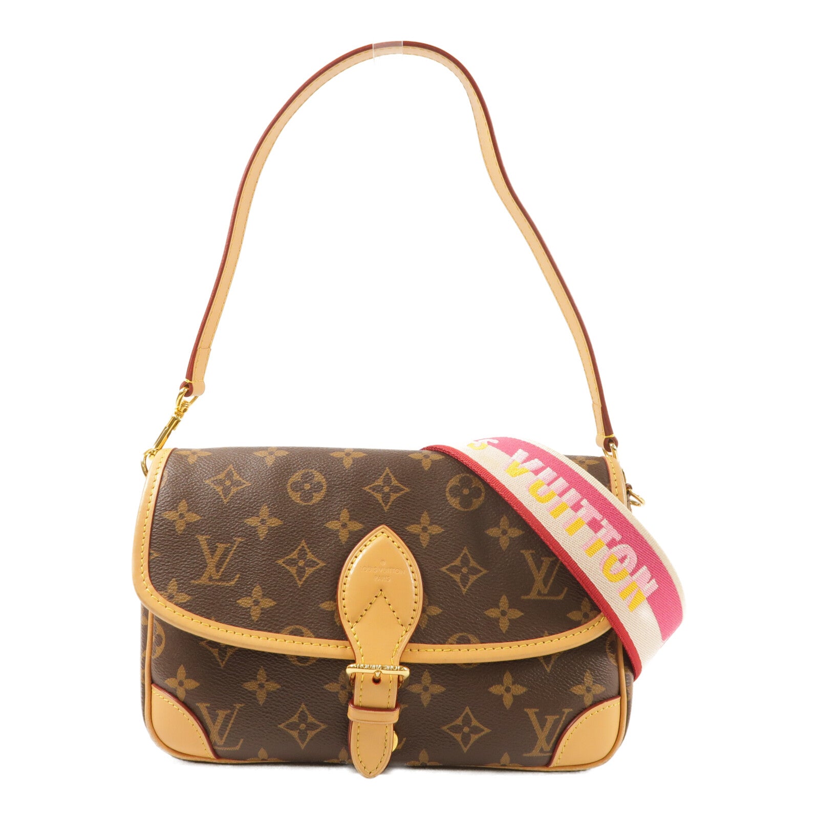 LOUIS VUITTON Monogram Diane金扣肩背袋