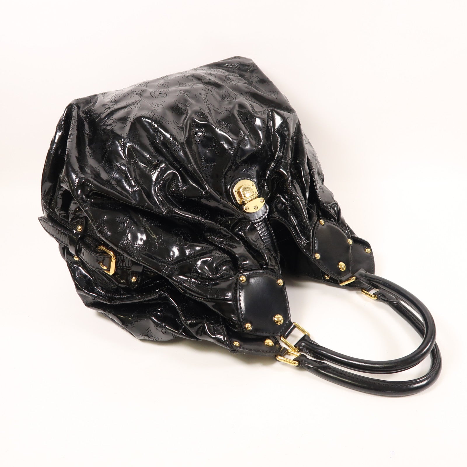 LOUIS VUITTON 漆皮皮革Mahina Surya L金扣肩背袋