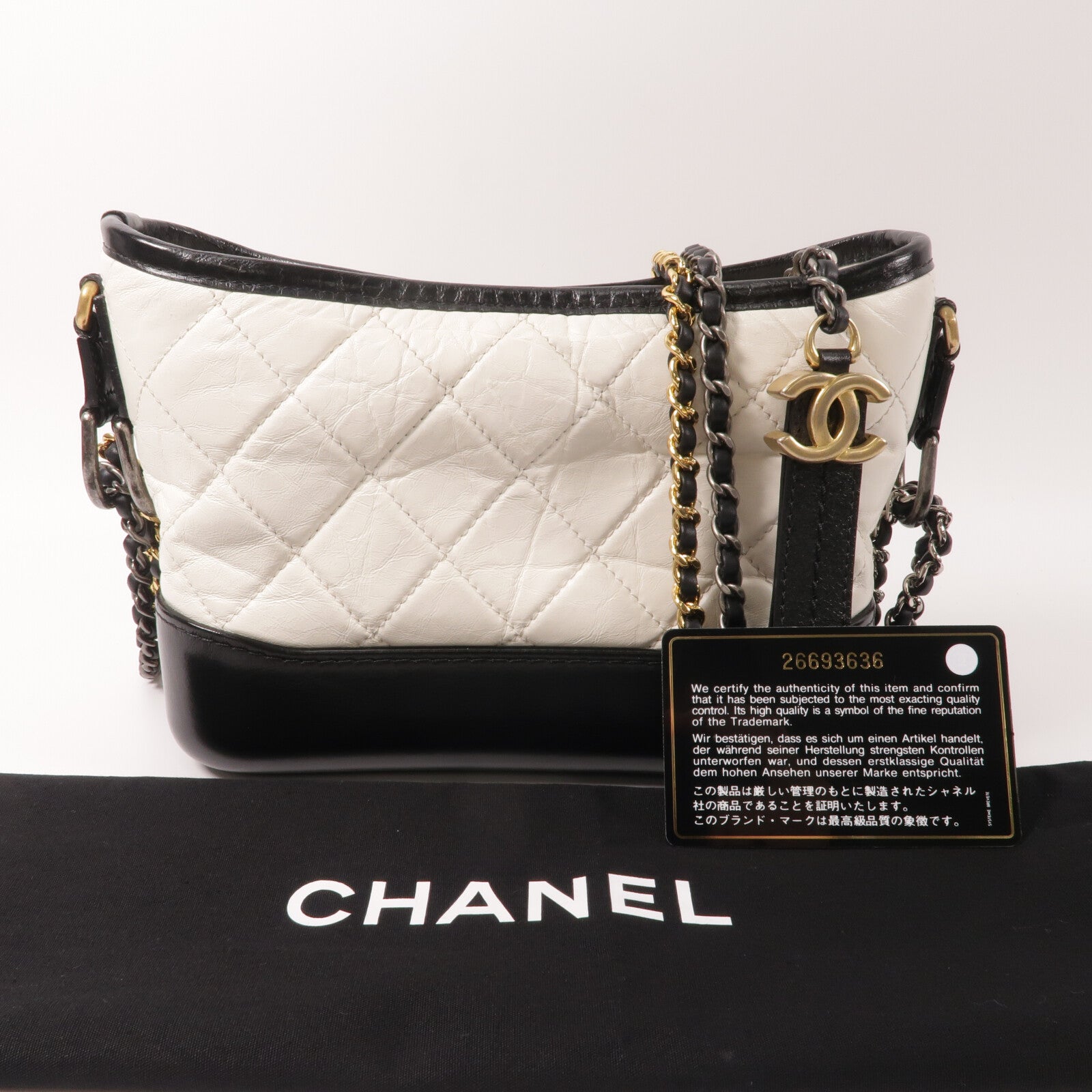 CHANEL 牛皮皮革Gabrielle Small鏈帶肩背袋