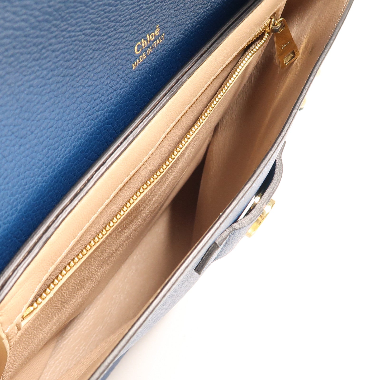 Chloe 牛皮皮革Shoulder Tote金扣肩背袋