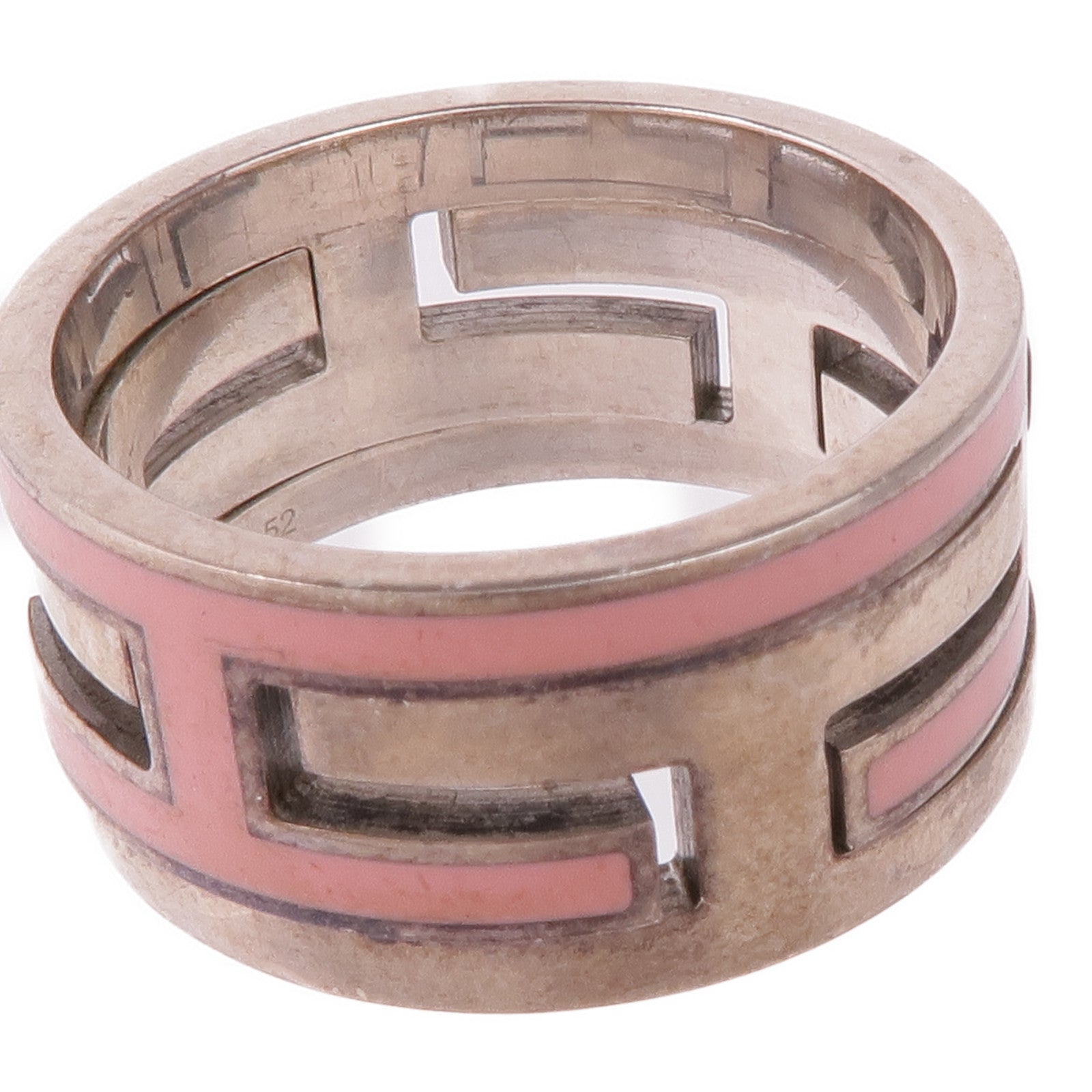 HERMES 925純銀Move H Ring戒指Hermes#52/US#6