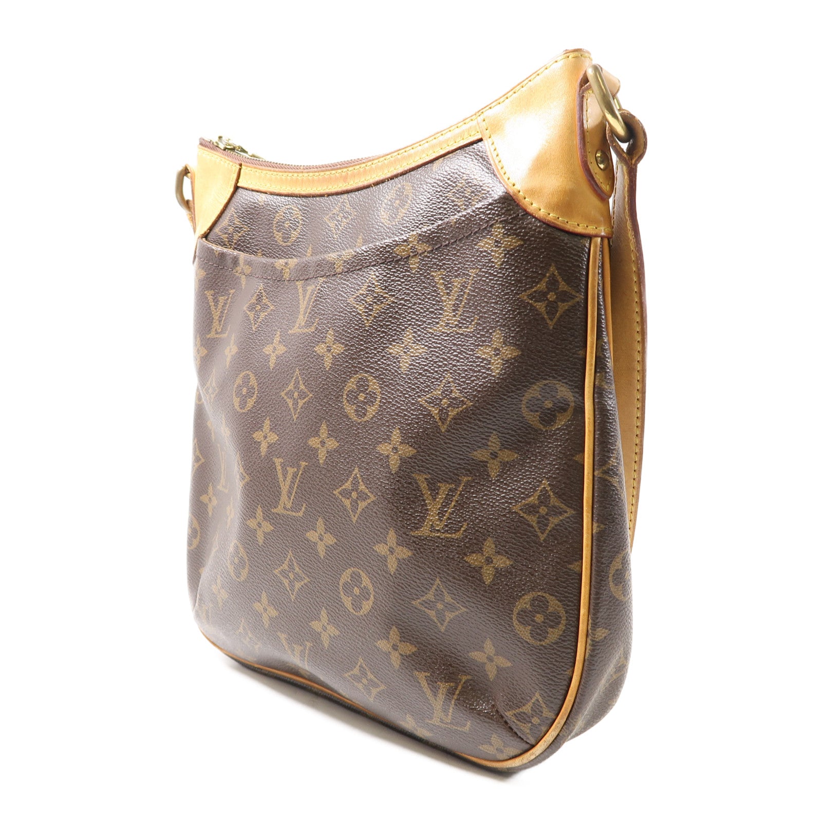LOUIS VUITTON 【激減優惠】Monogram Odeon PM金扣肩背袋啡色