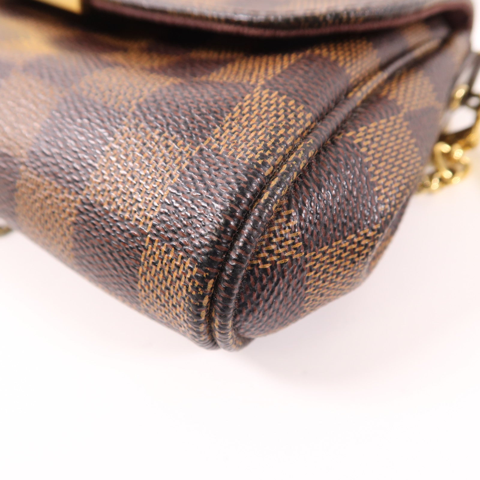 LOUIS VUITTON Damier Favorite PM金扣手挽肩背兩用袋