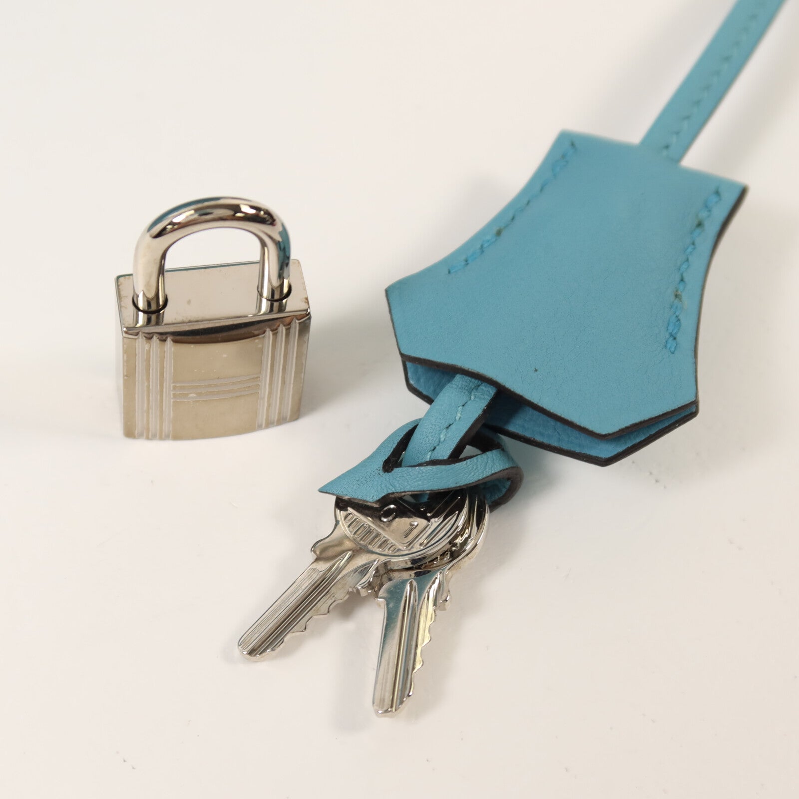 HERMES Clemence皮革Toolbox 26手挽肩背兩用袋Bleu Saint Cyr