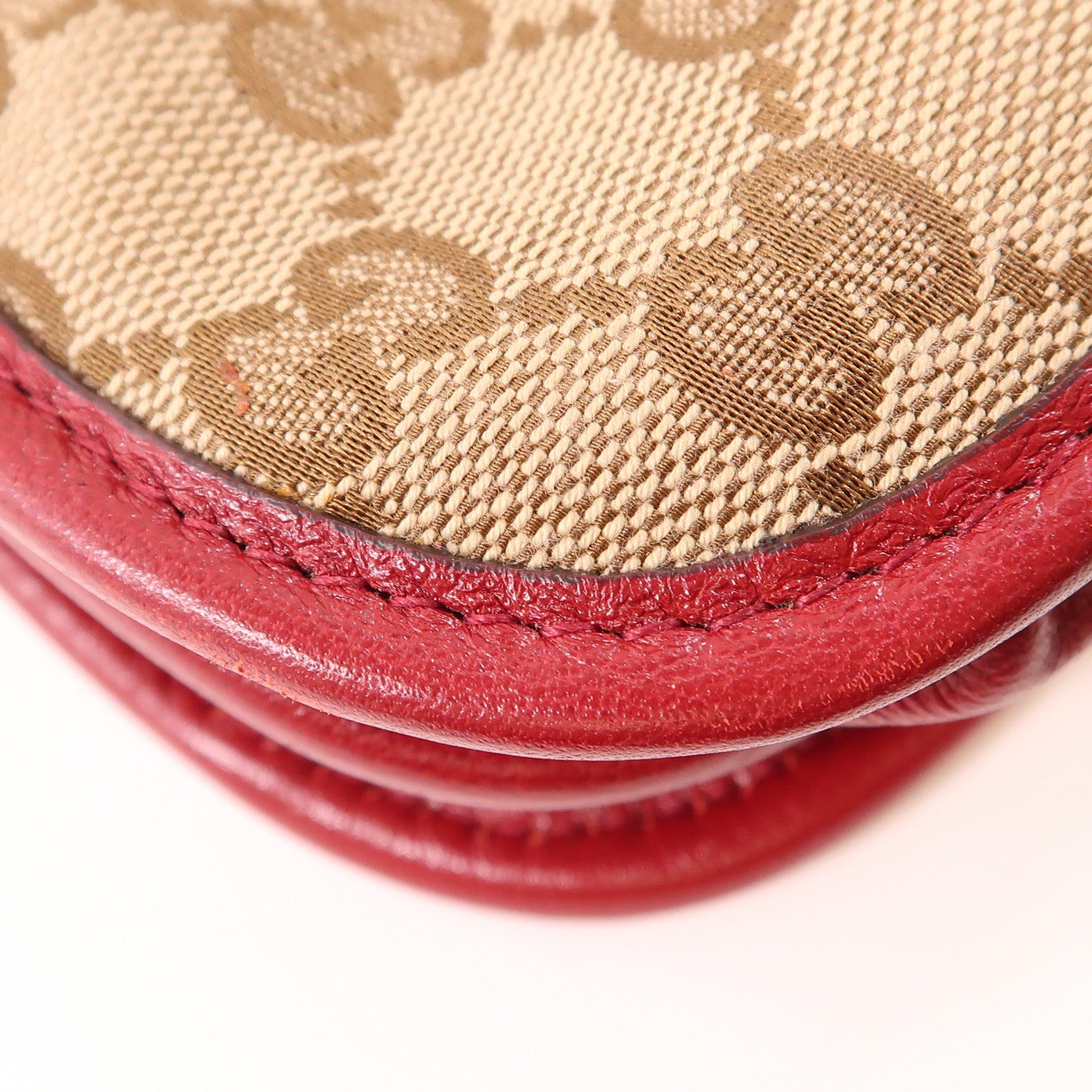 GUCCI 帆布Horsebit金扣手挽肩背兩用袋