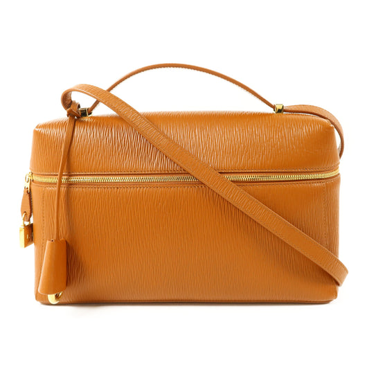 Loro Piana 牛皮皮革Extra Bag L27金扣肩背袋