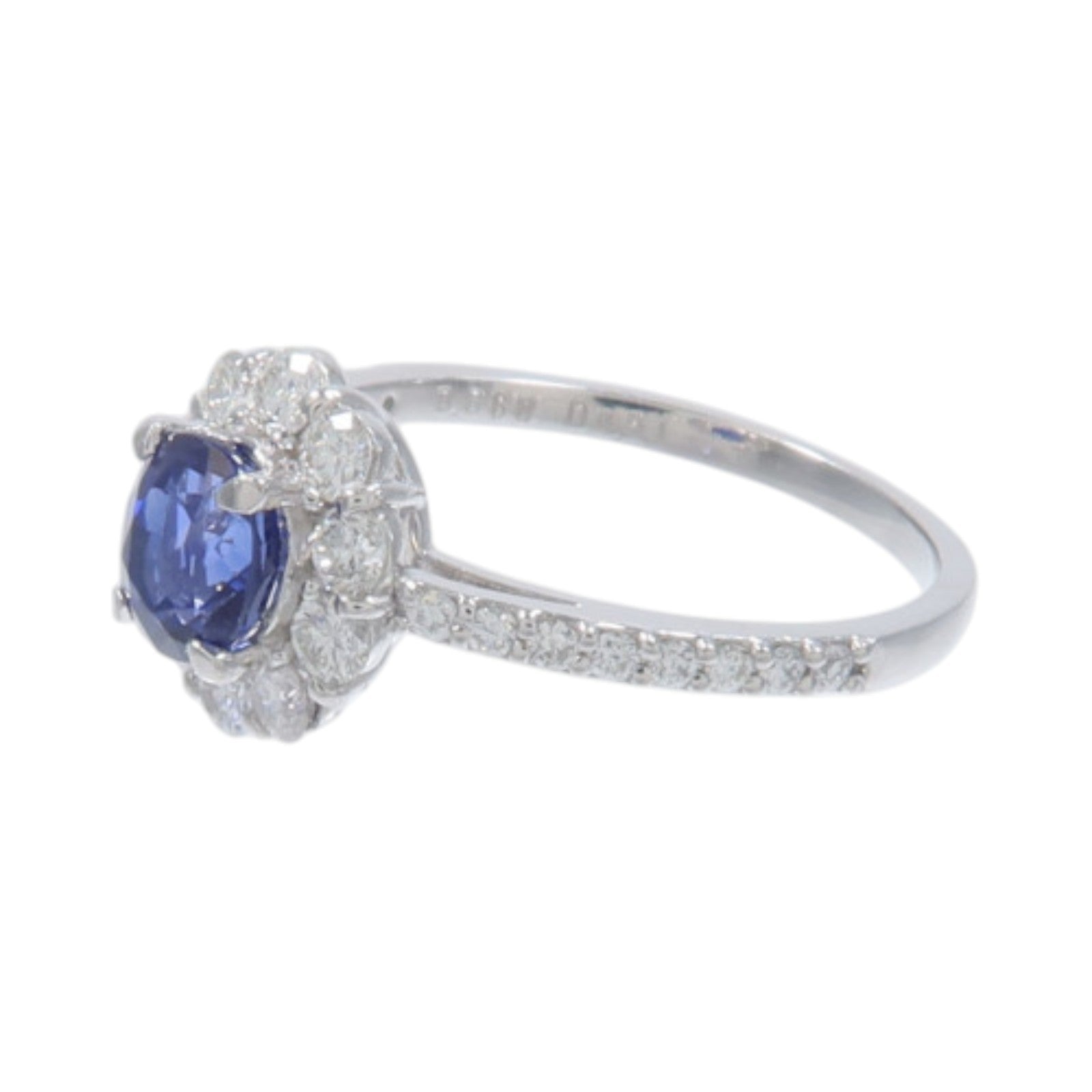 JEWELRY PT900鉑金Sapphire Ring藍寶石/鑽石戒指
