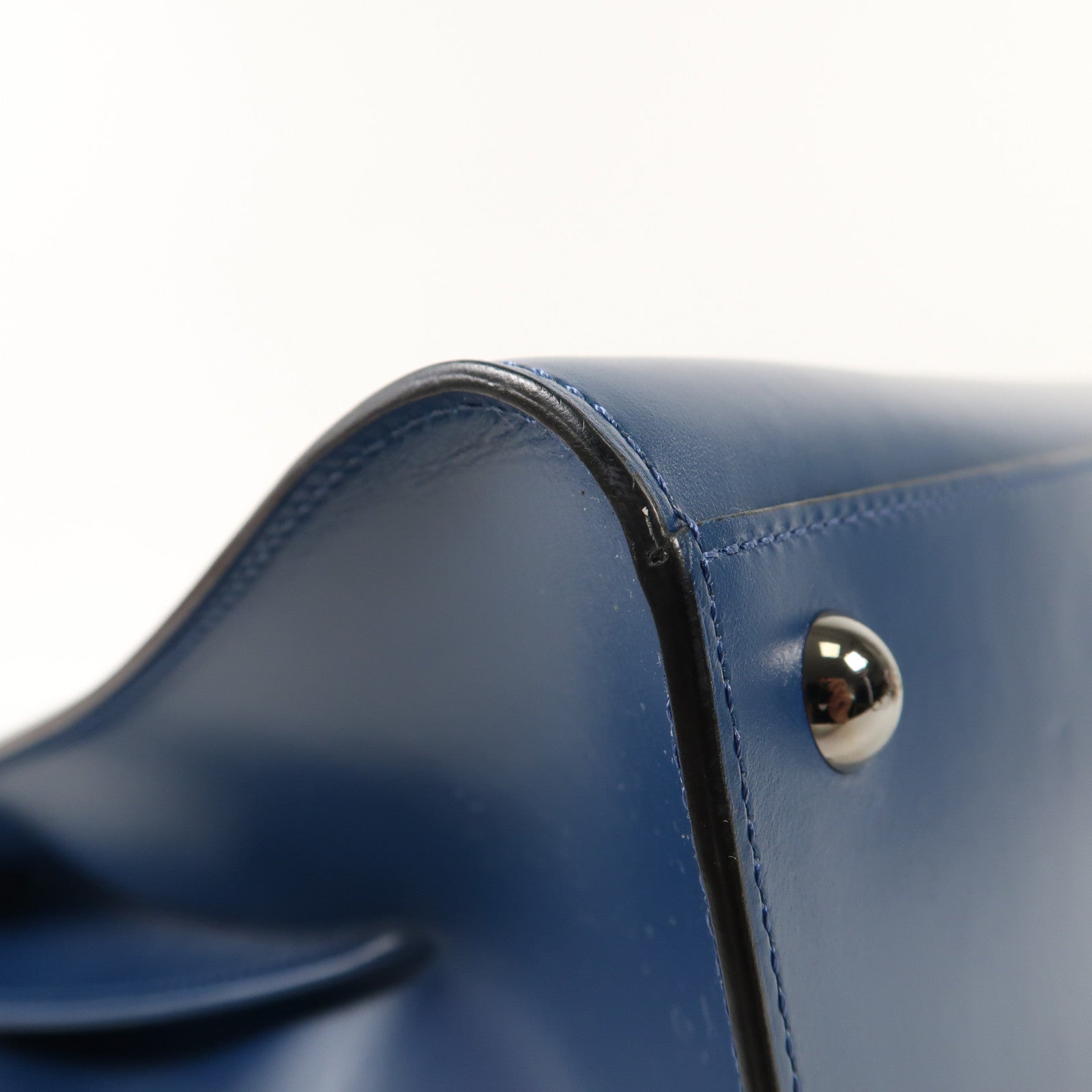 Delvaux 牛皮皮革Brillant MM銀扣手挽肩背兩用袋