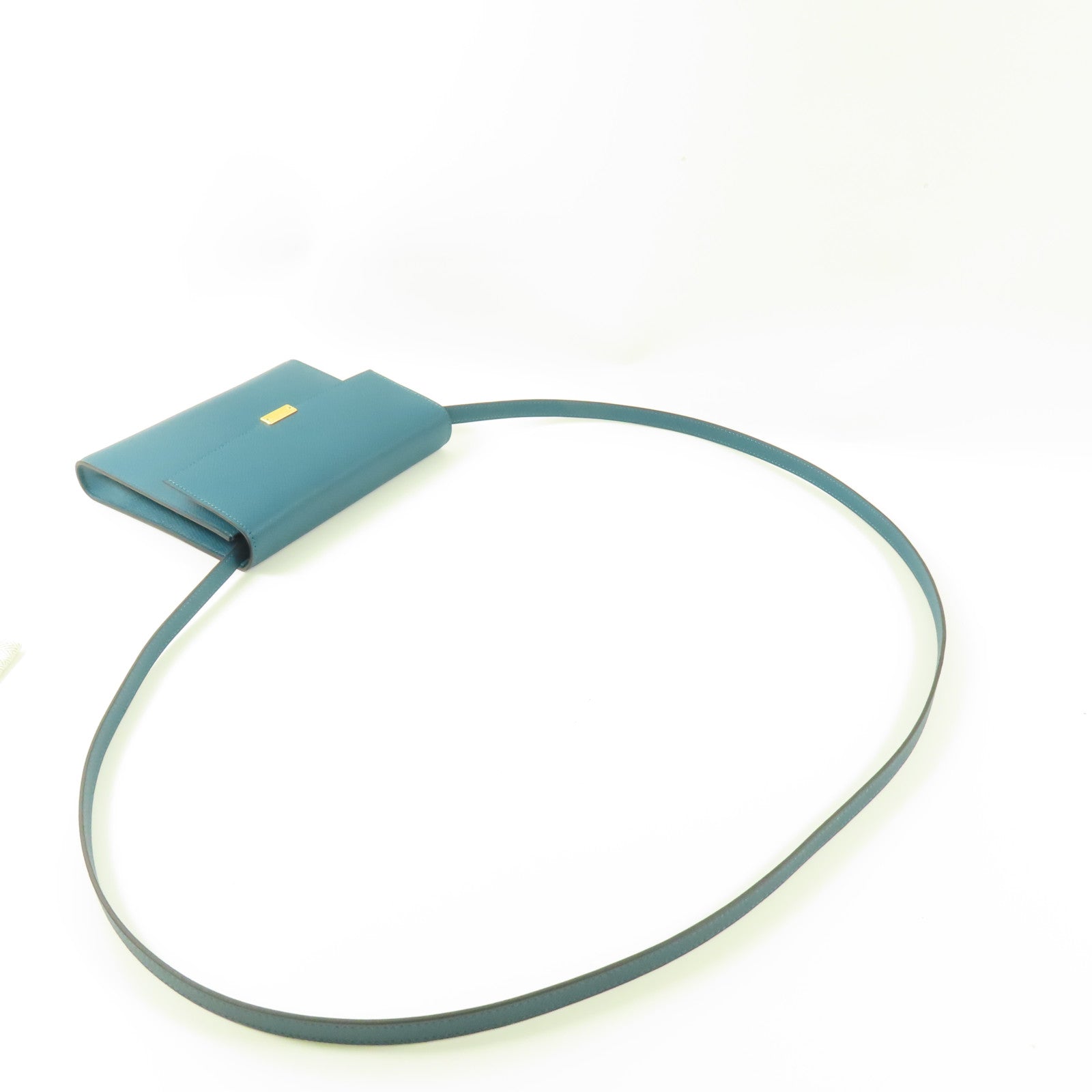 HERMES Epsom皮革Clic 16金扣肩背袋Malachite