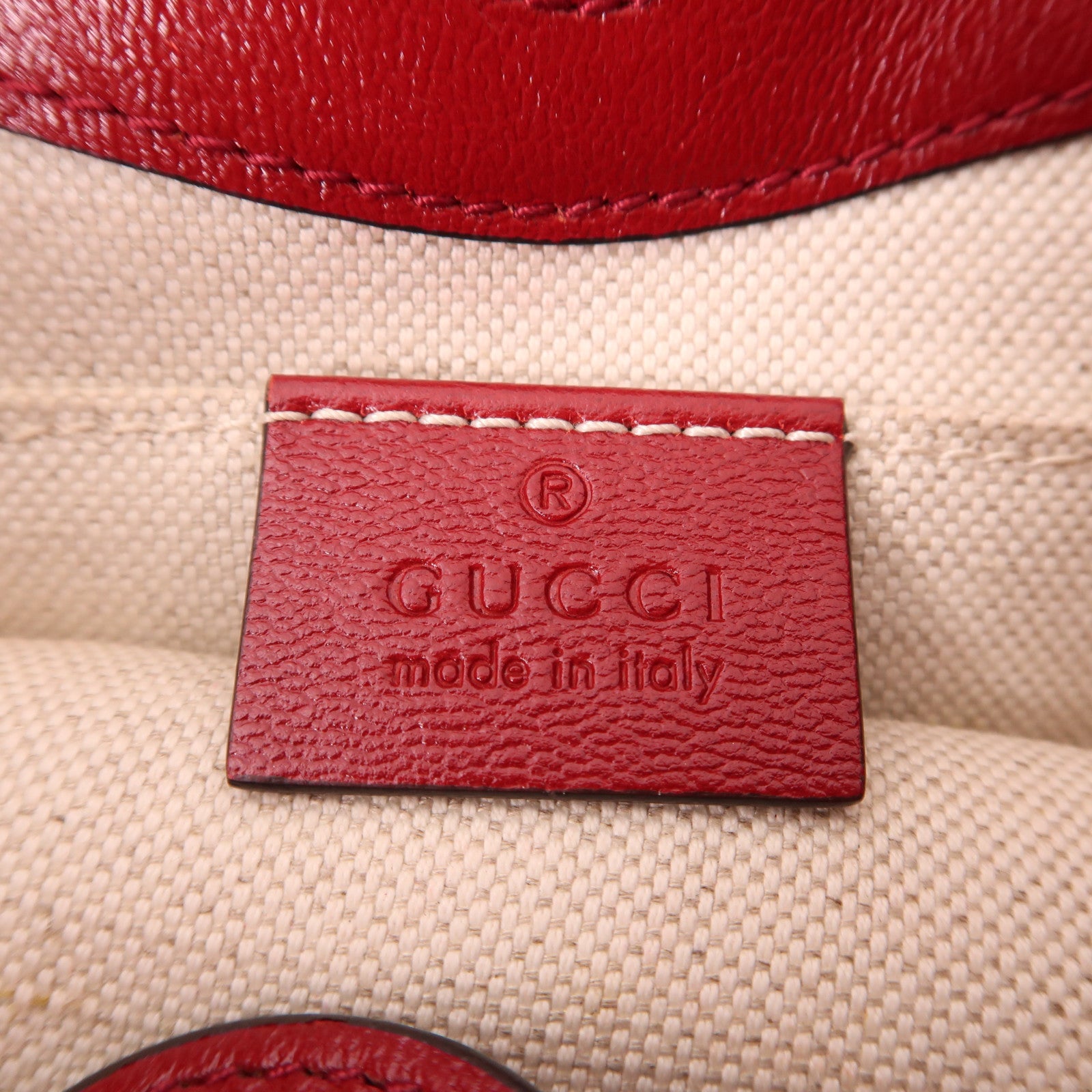GUCCI 帆布Horsebit金扣手挽肩背兩用袋
