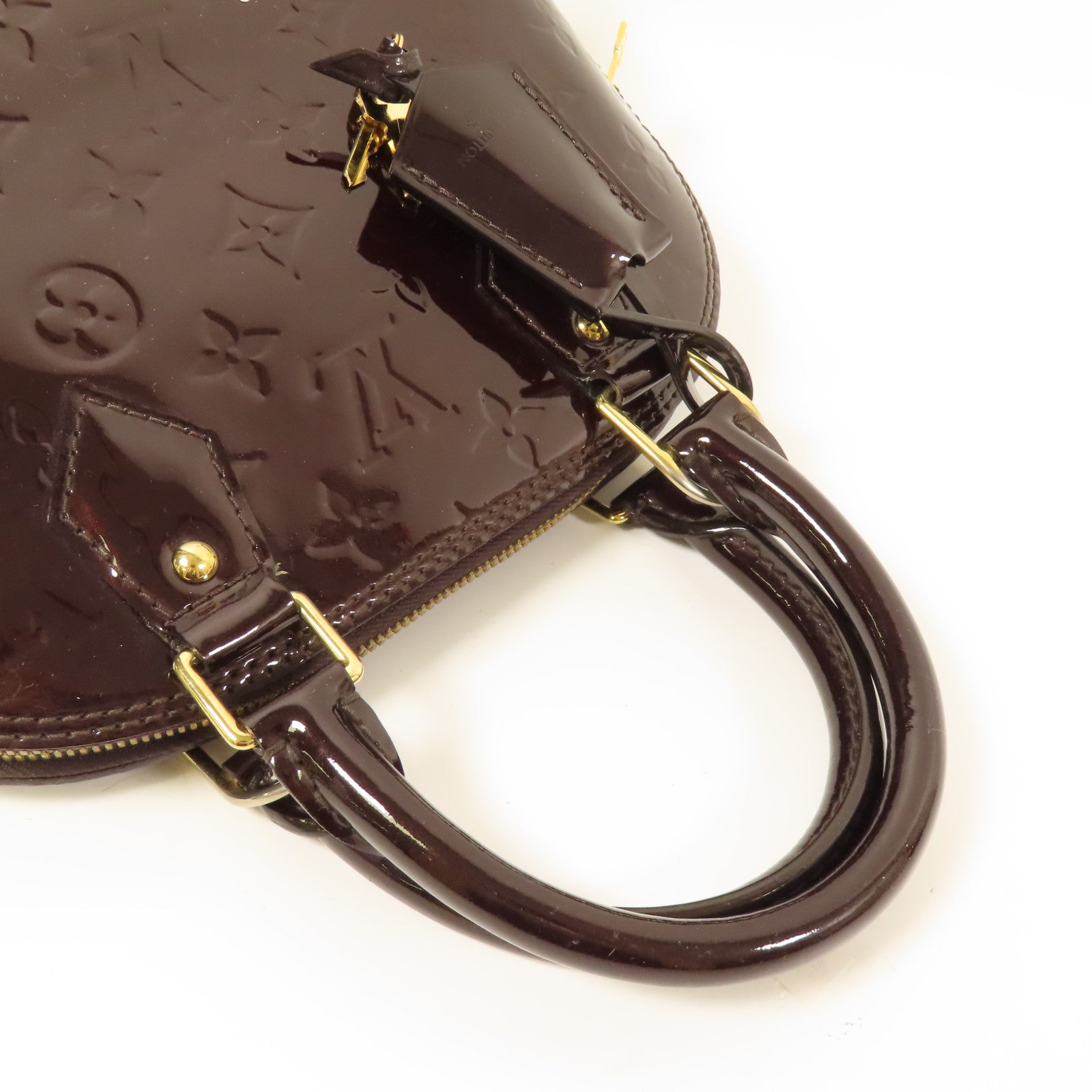 LOUIS VUITTON Vernis Alma BB金扣手挽肩背兩用袋