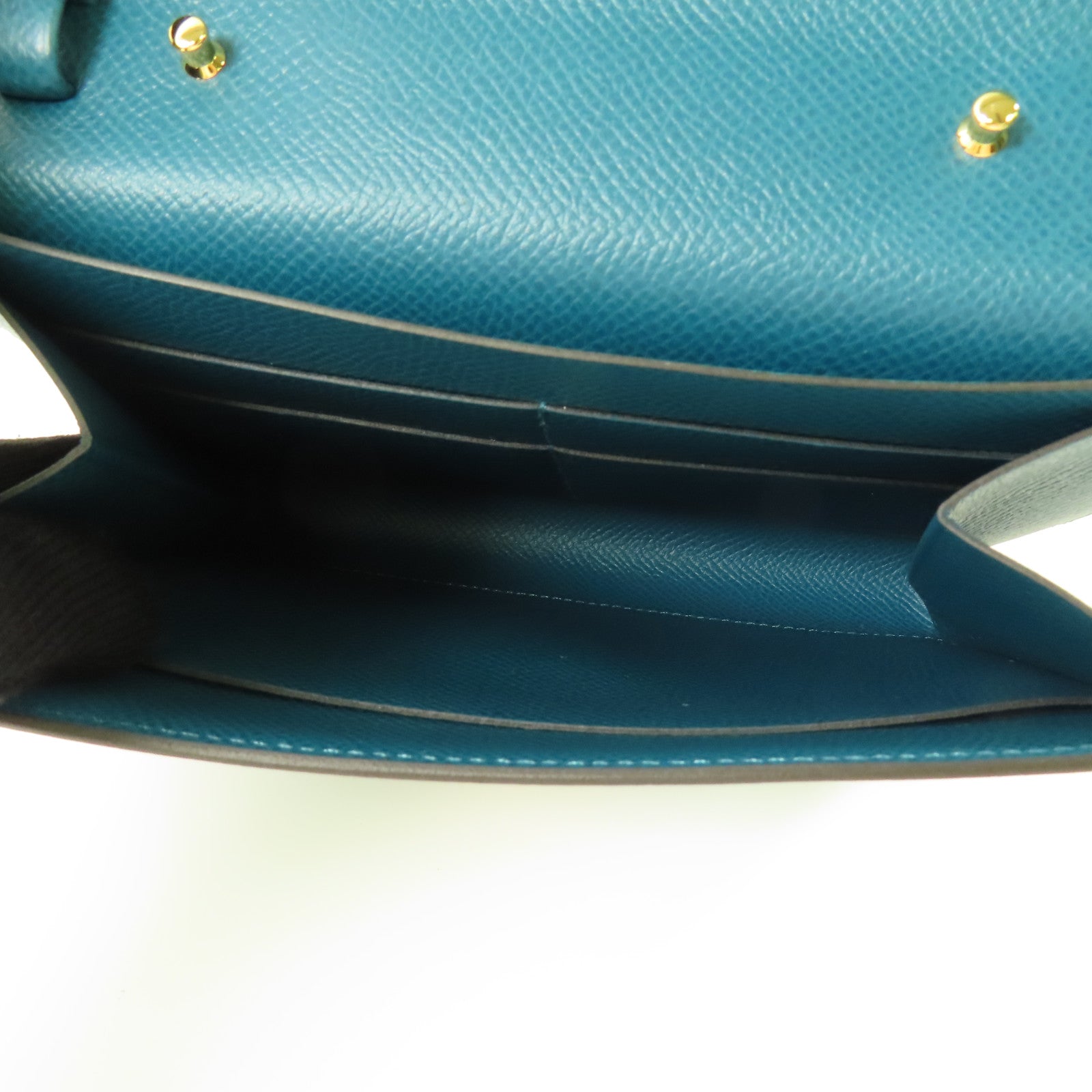 HERMES Epsom皮革Clic 16金扣肩背袋Malachite
