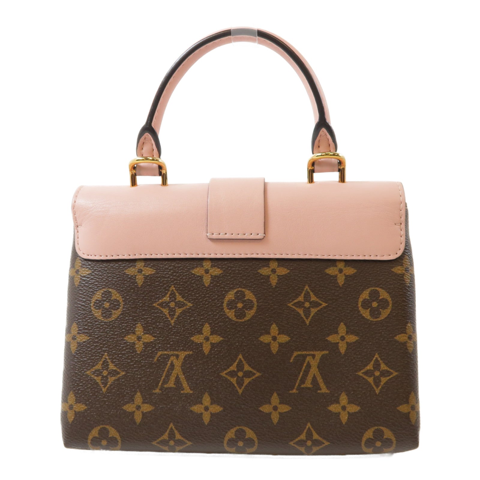 LOUIS VUITTON Monogram Locky BB GHW 手挽肩背兩用袋粉紅色/啡色