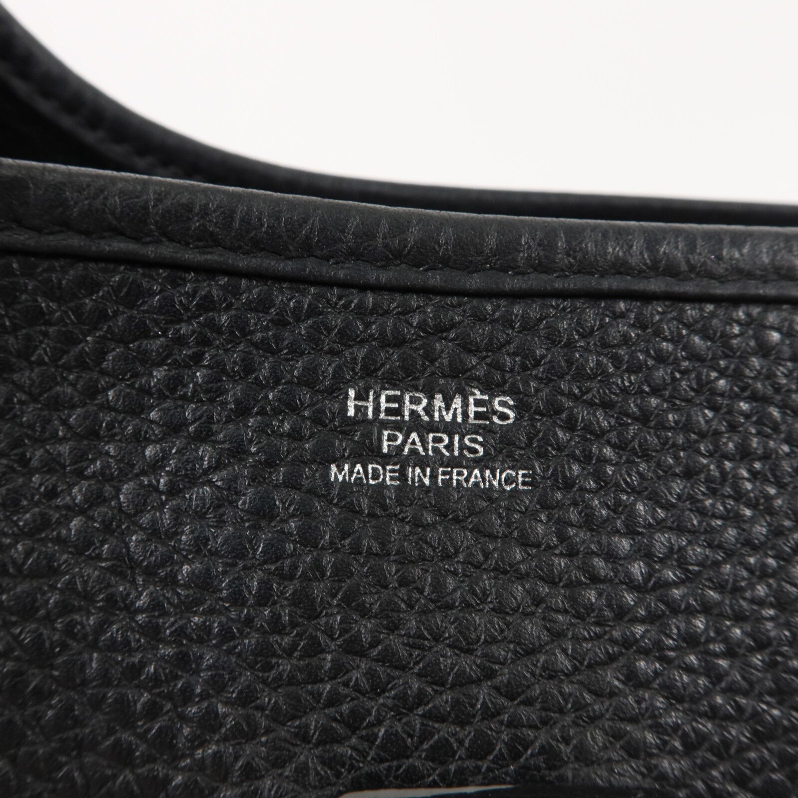 HERMES Clemence皮革Evelyne PM 肩背袋Noir