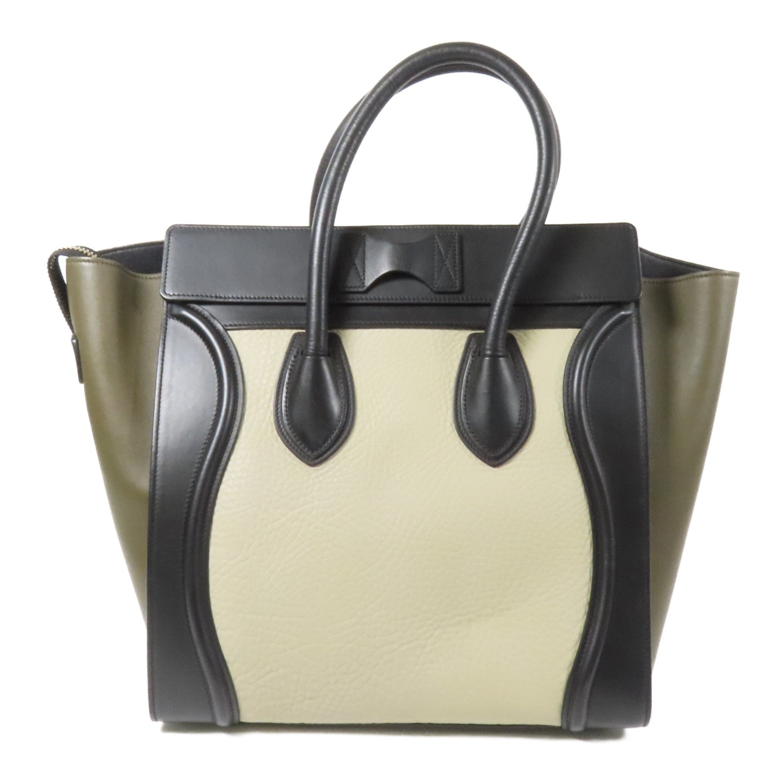 CELINE 牛皮皮革Mini Luggage金扣手挽袋