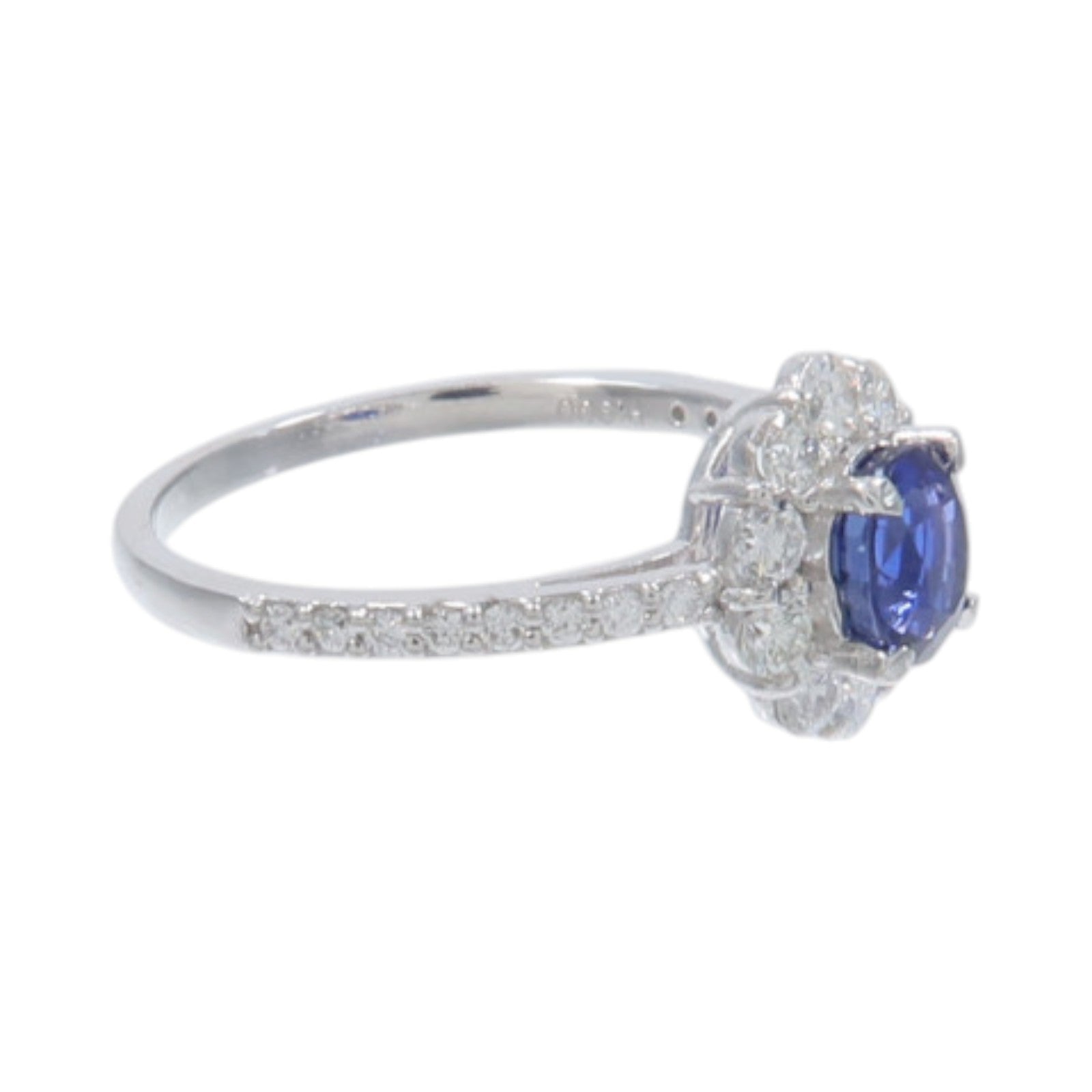 JEWELRY PT900鉑金Sapphire Ring藍寶石/鑽石戒指