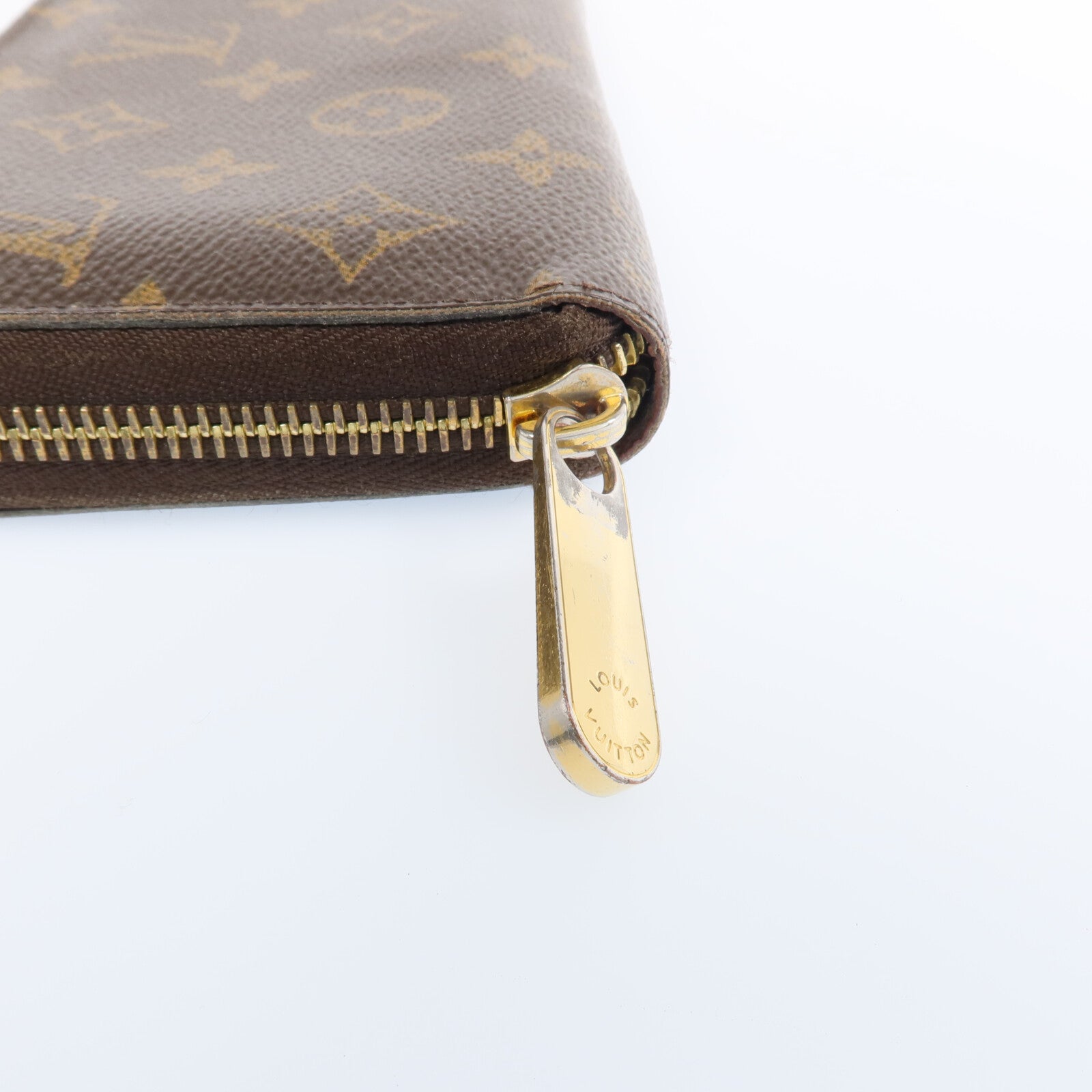 LOUIS VUITTON Monogram Zipper Long Wallet金扣長錢包