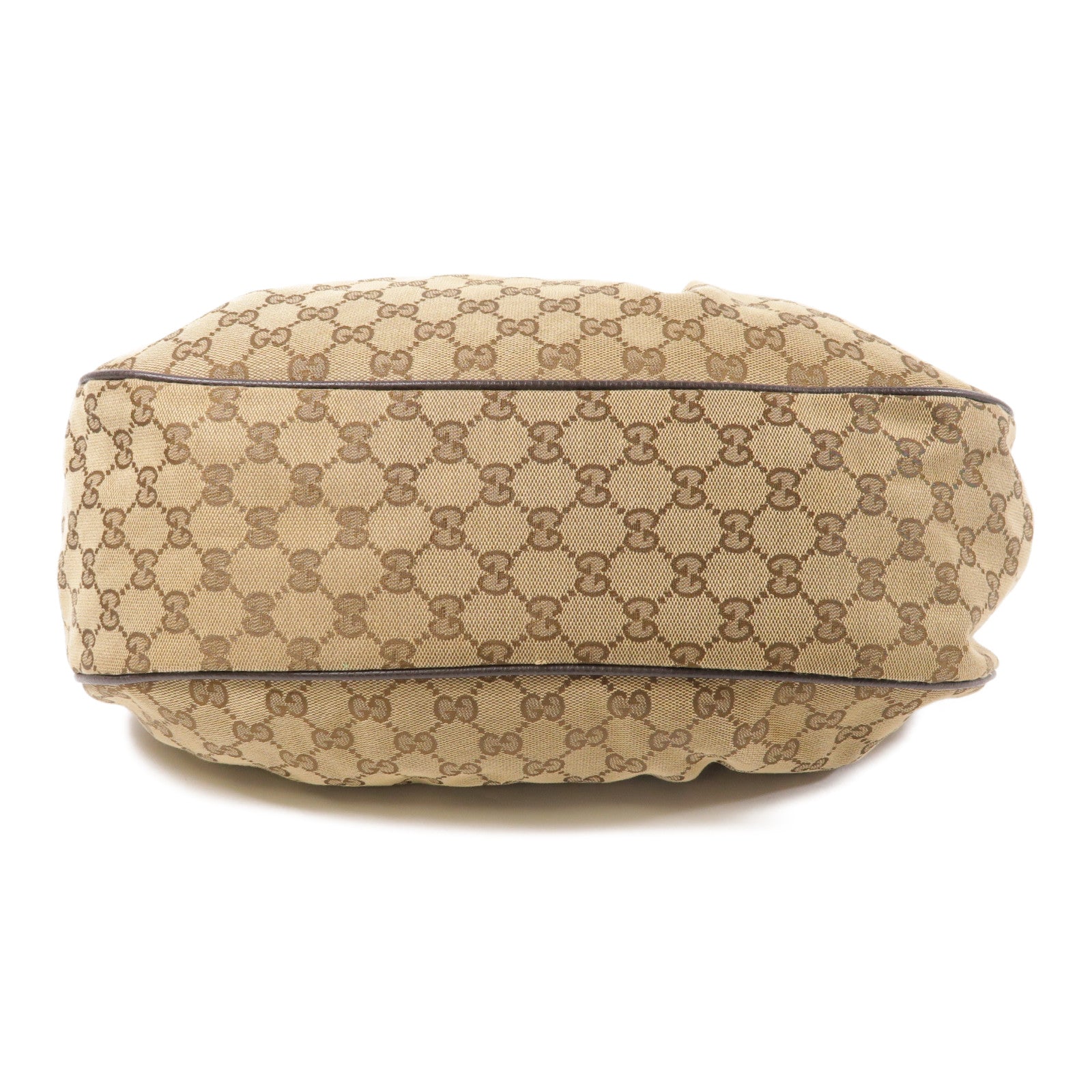 GUCCI GG GHW Shoulder Bag 364843 Canvas Brown