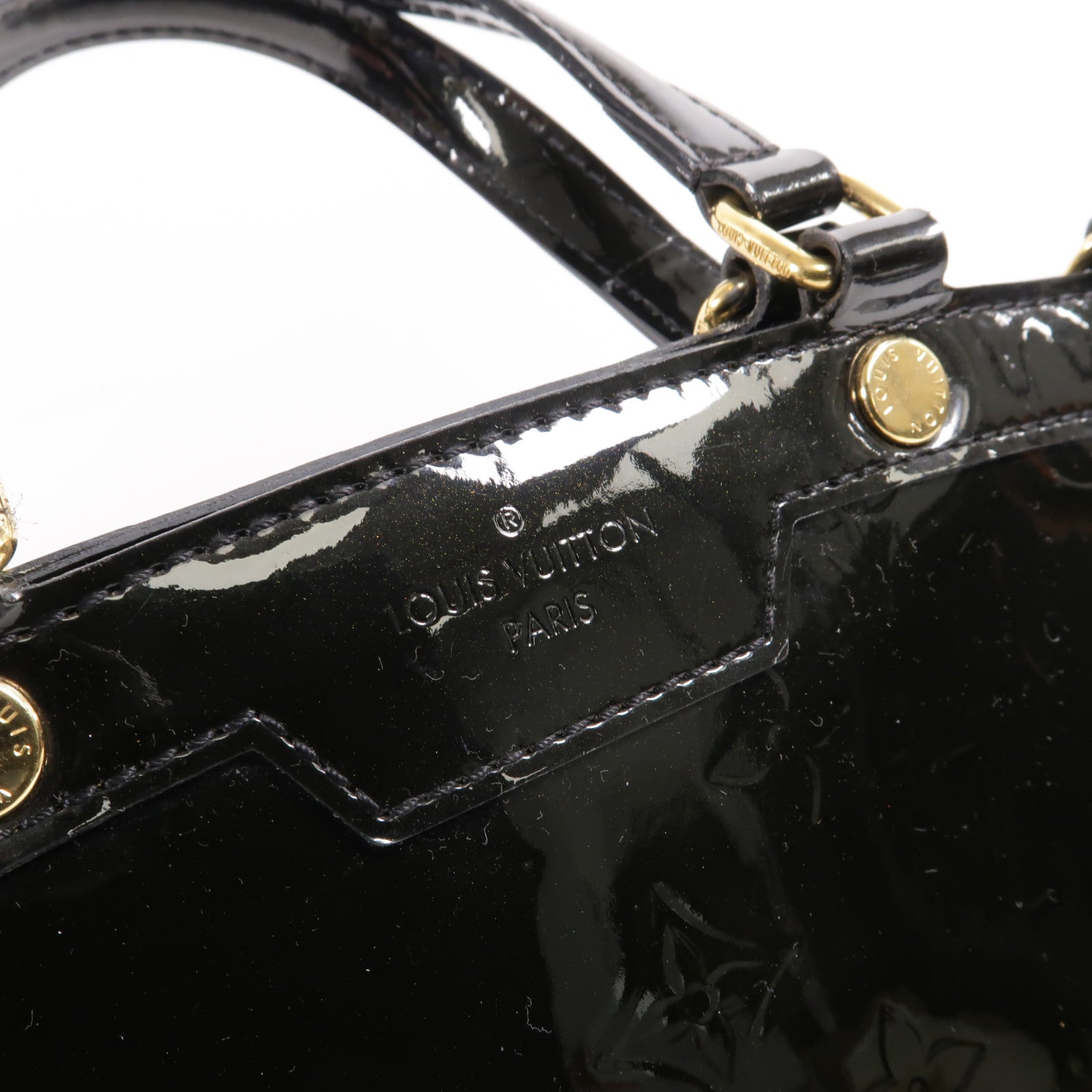 LOUIS VUITTON Vernis Brea MM金扣手挽肩背兩用袋