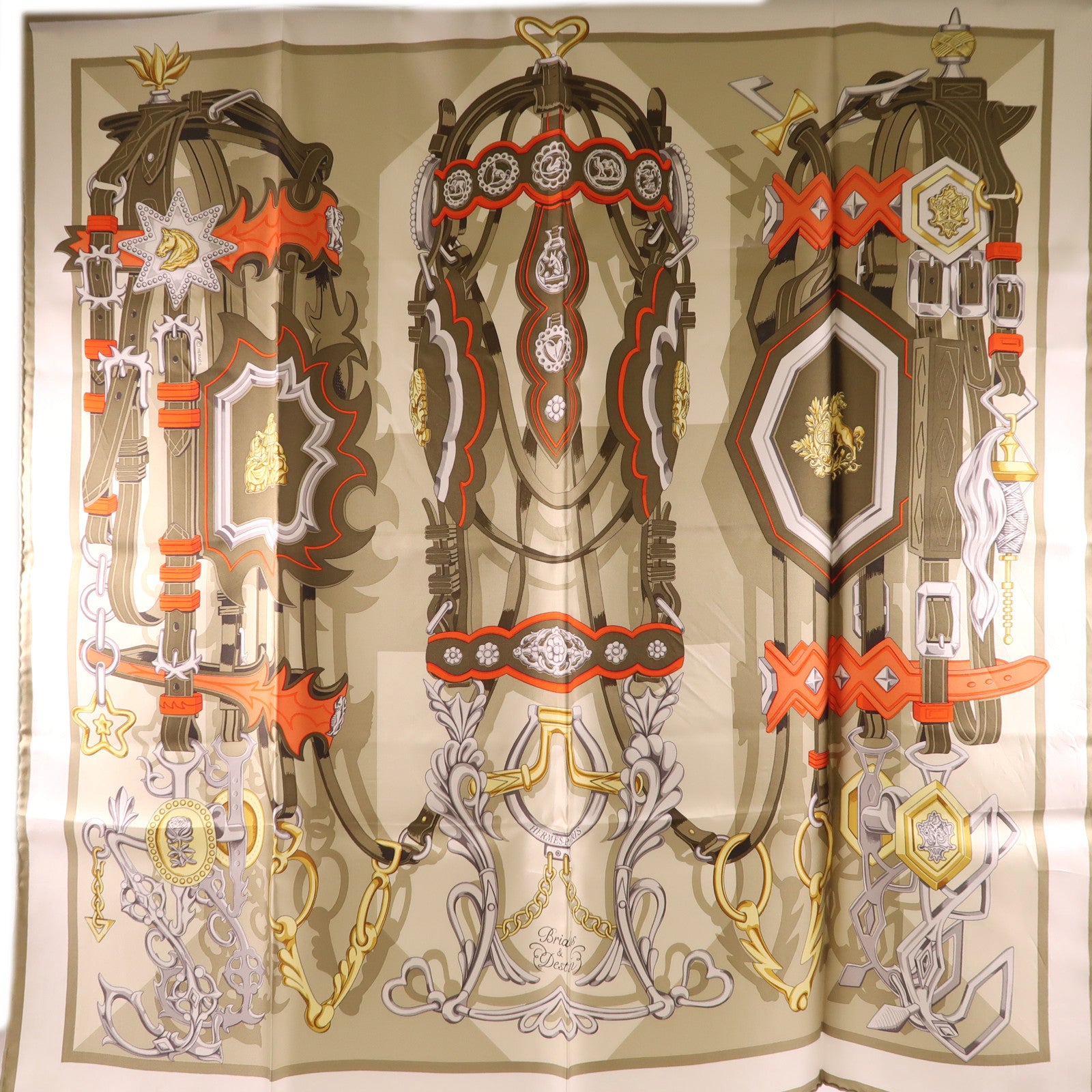 HERMES 絲質Scarf 90X90絲巾