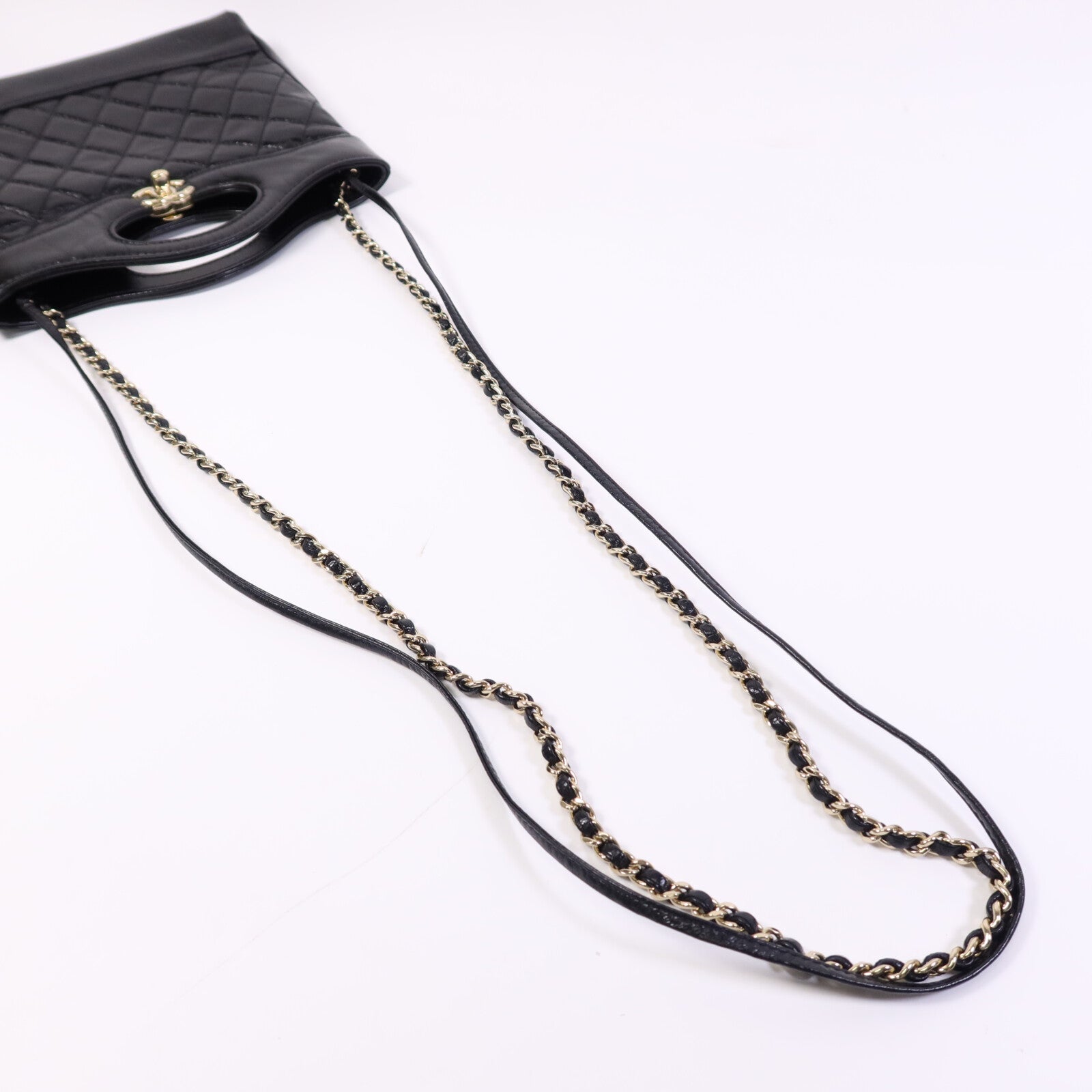 CHANEL 牛皮皮革Chanel 31金扣鏈帶肩背袋