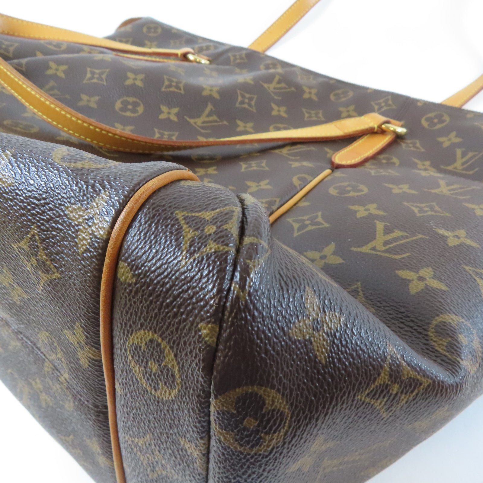 LOUIS VUITTON Monogram Totally GM Shoulder Bag金扣肩背袋啡色