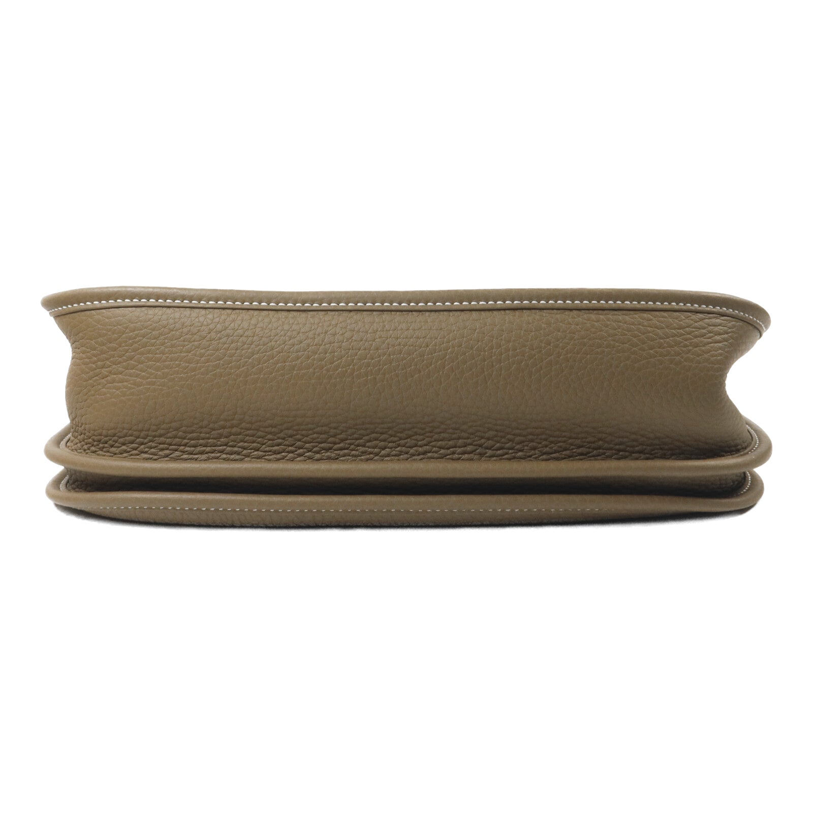 HERMES Clemence皮革Evelyne PM肩背袋Etoupe