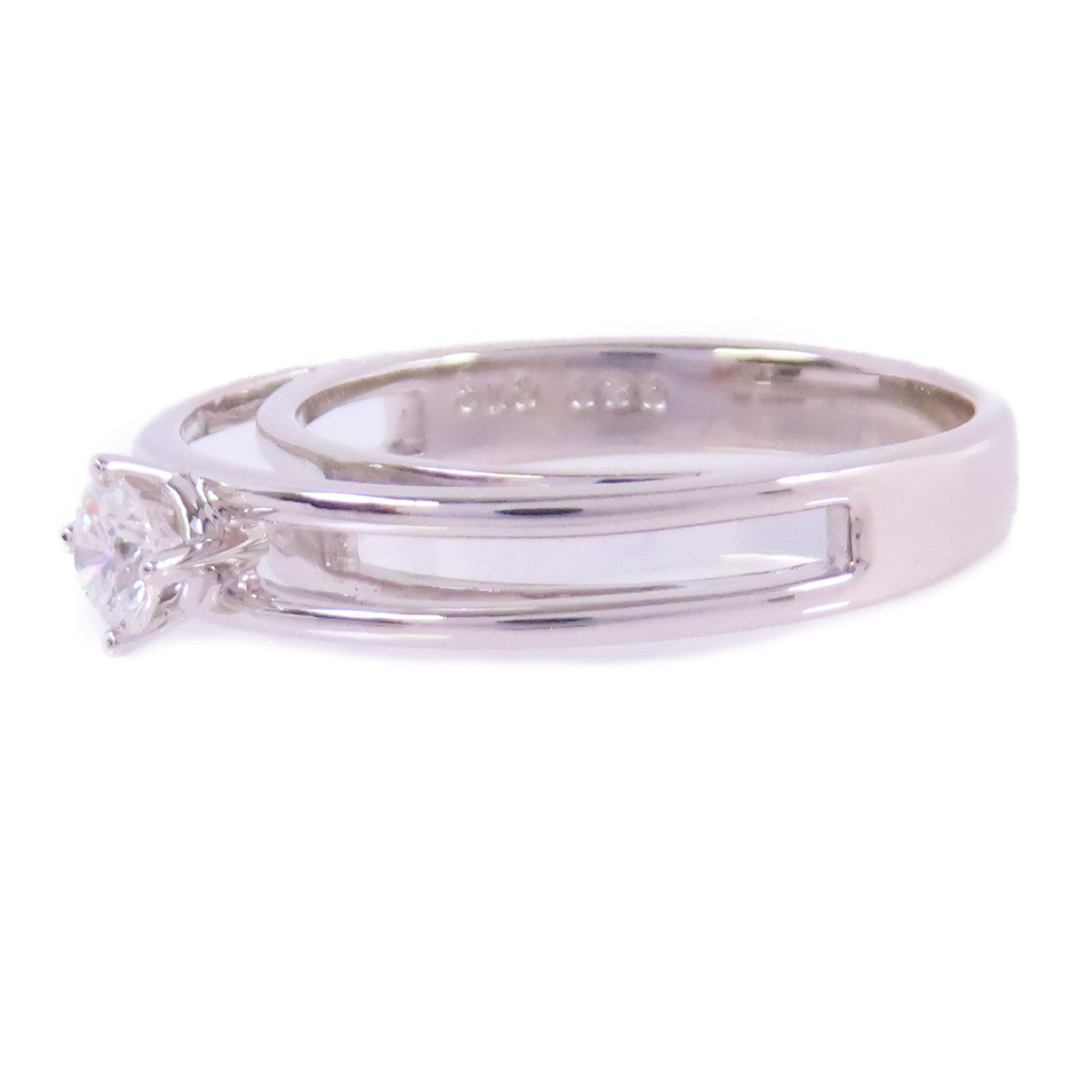 JEWELRY 【激減優惠】18K白金/鑽石Diamond Ring戒指US#5.5