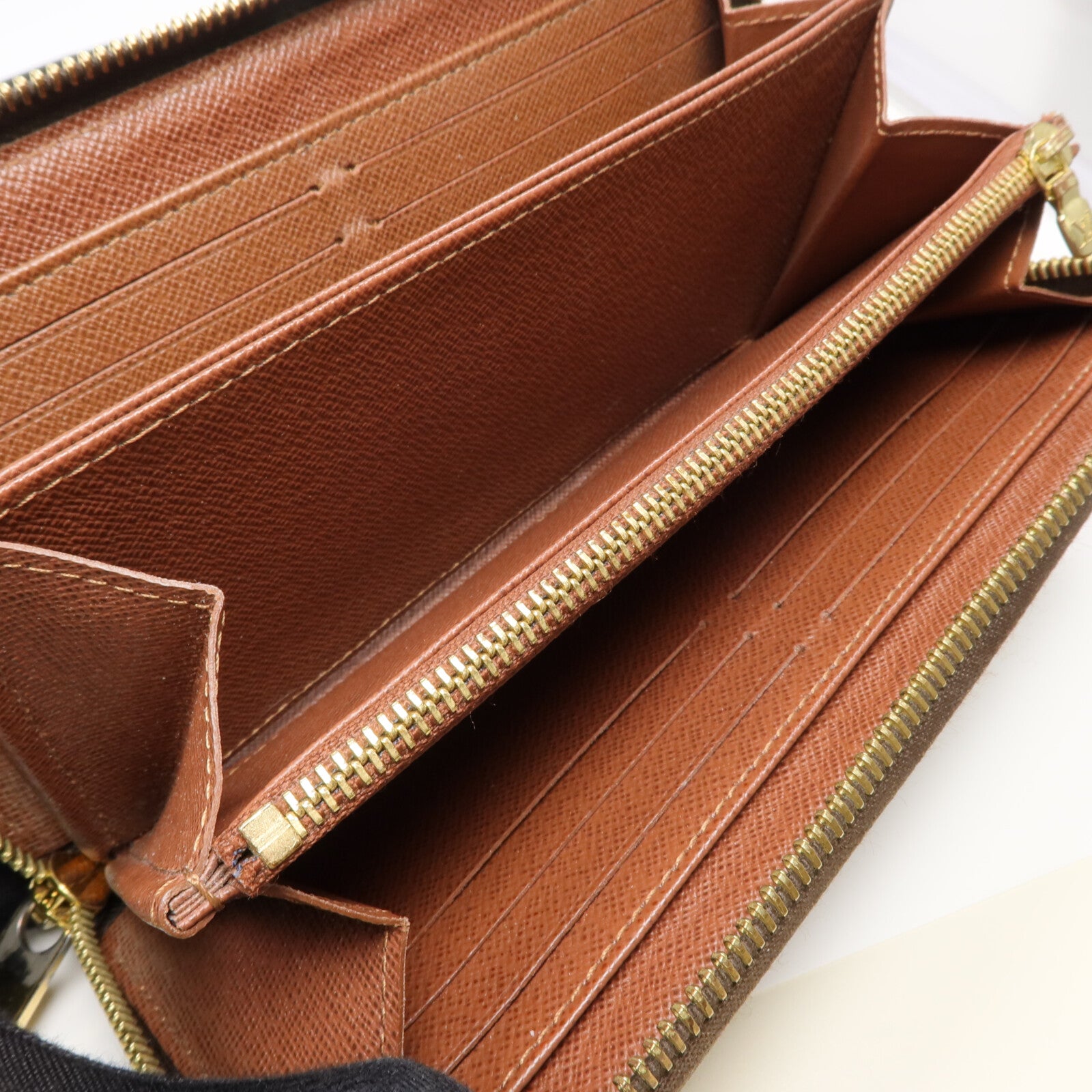 LOUIS VUITTON Monogram Zipper Long Wallet金扣長錢包