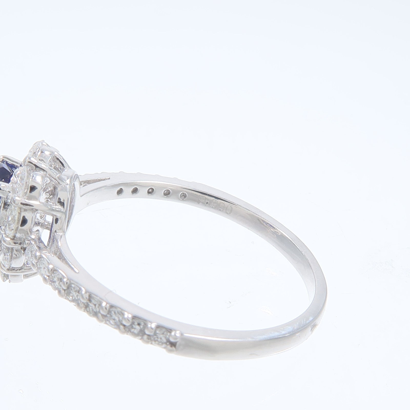 JEWELRY PT900鉑金Sapphire Ring藍寶石/鑽石戒指