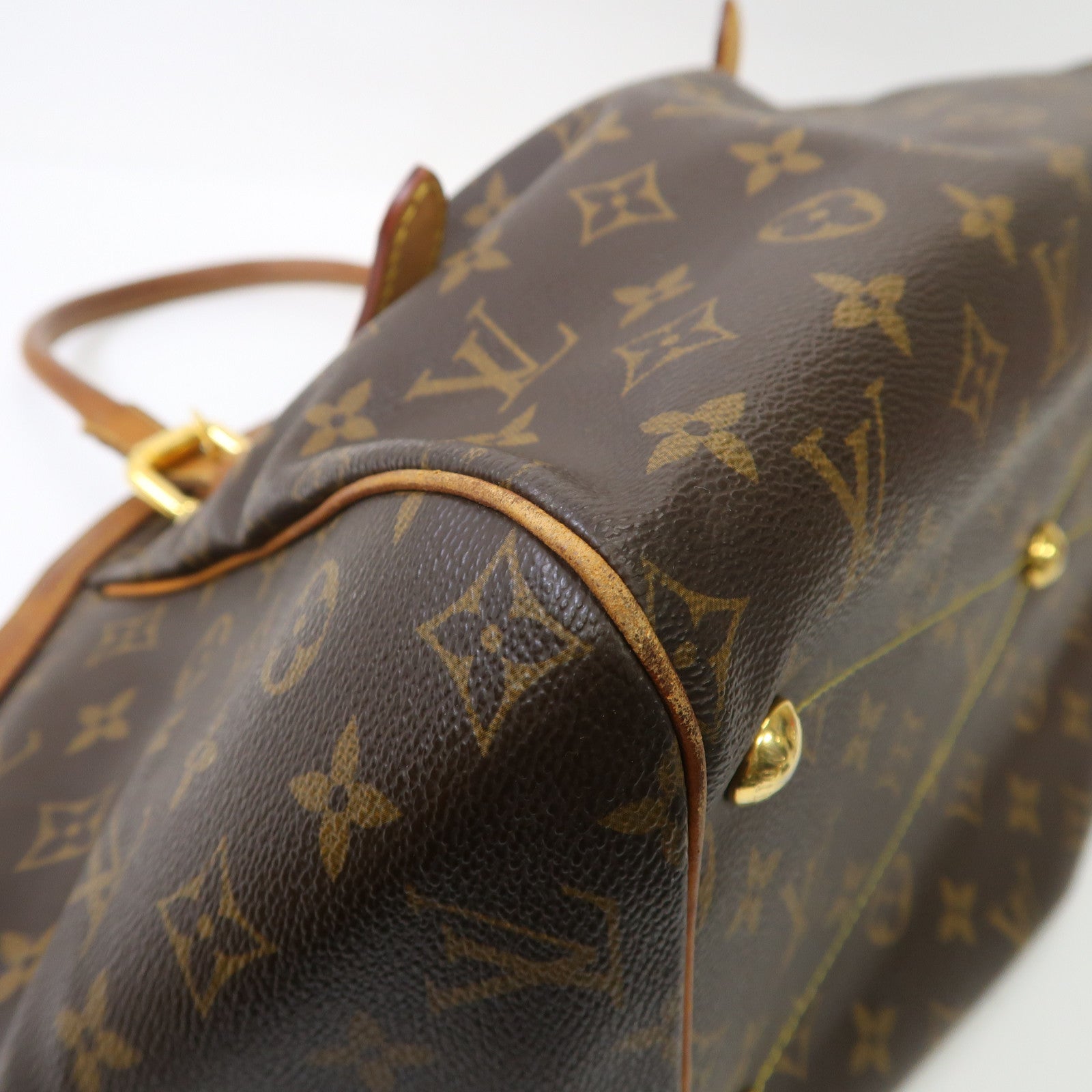 LOUIS VUITTON 【激減優惠】Monogram Tivoli GM金扣手挽袋啡色