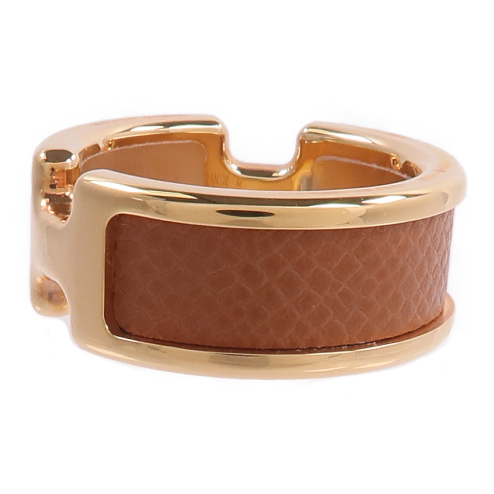 HERMES Madame皮革/金屬Olympe Ring戒指