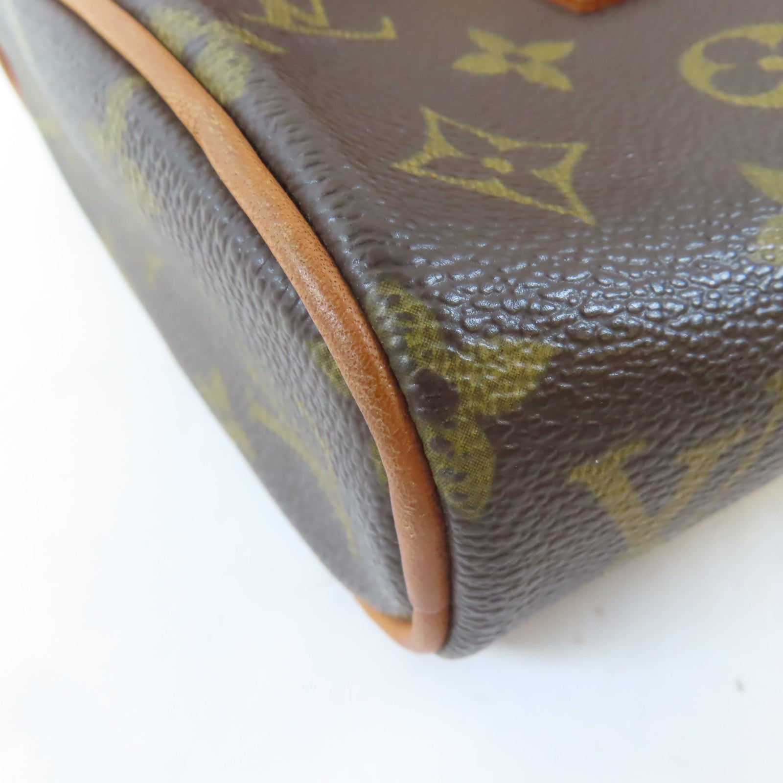 LOUIS VUITTON Monogram Sonatine金扣手挽袋啡色