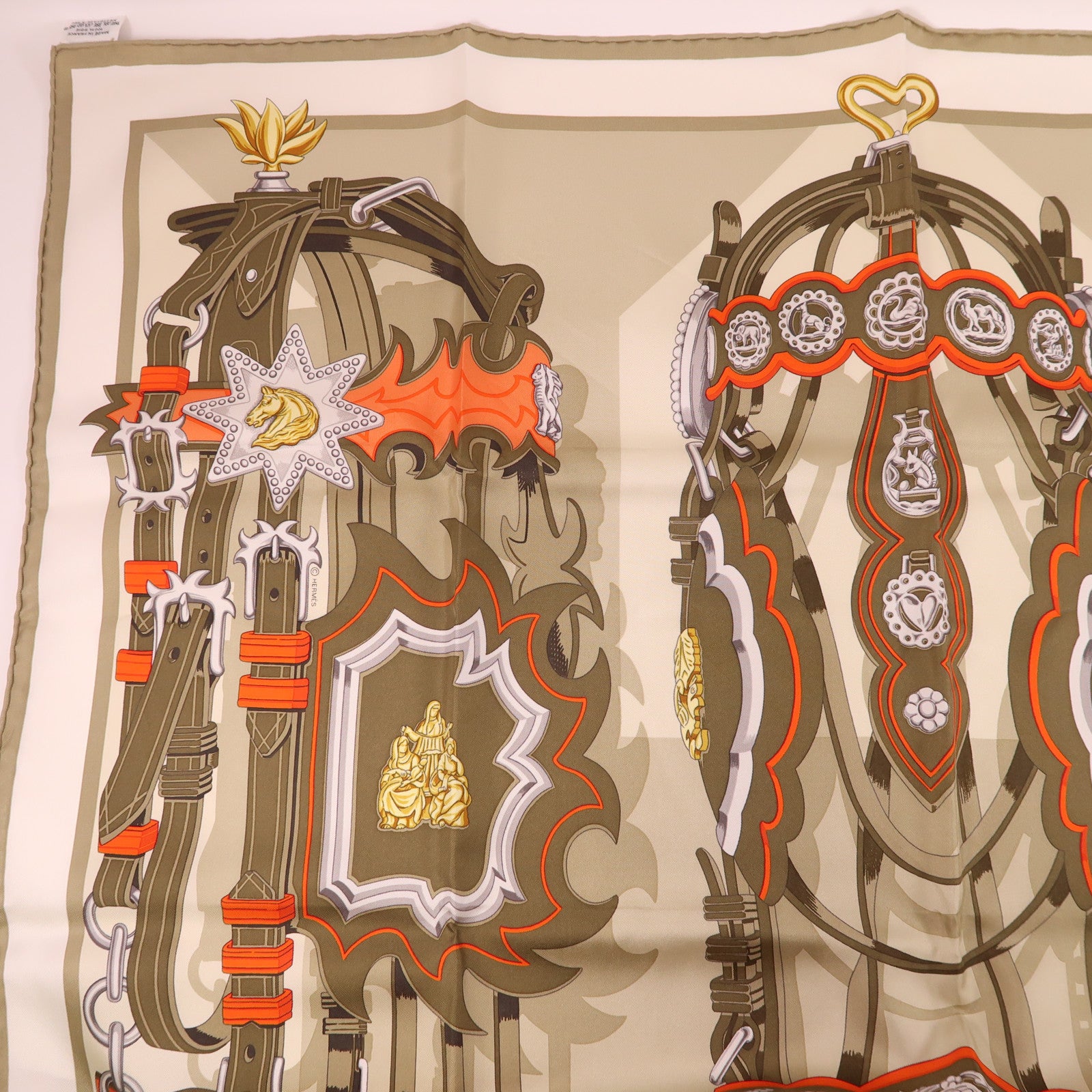 HERMES 絲質Scarf 90X90絲巾