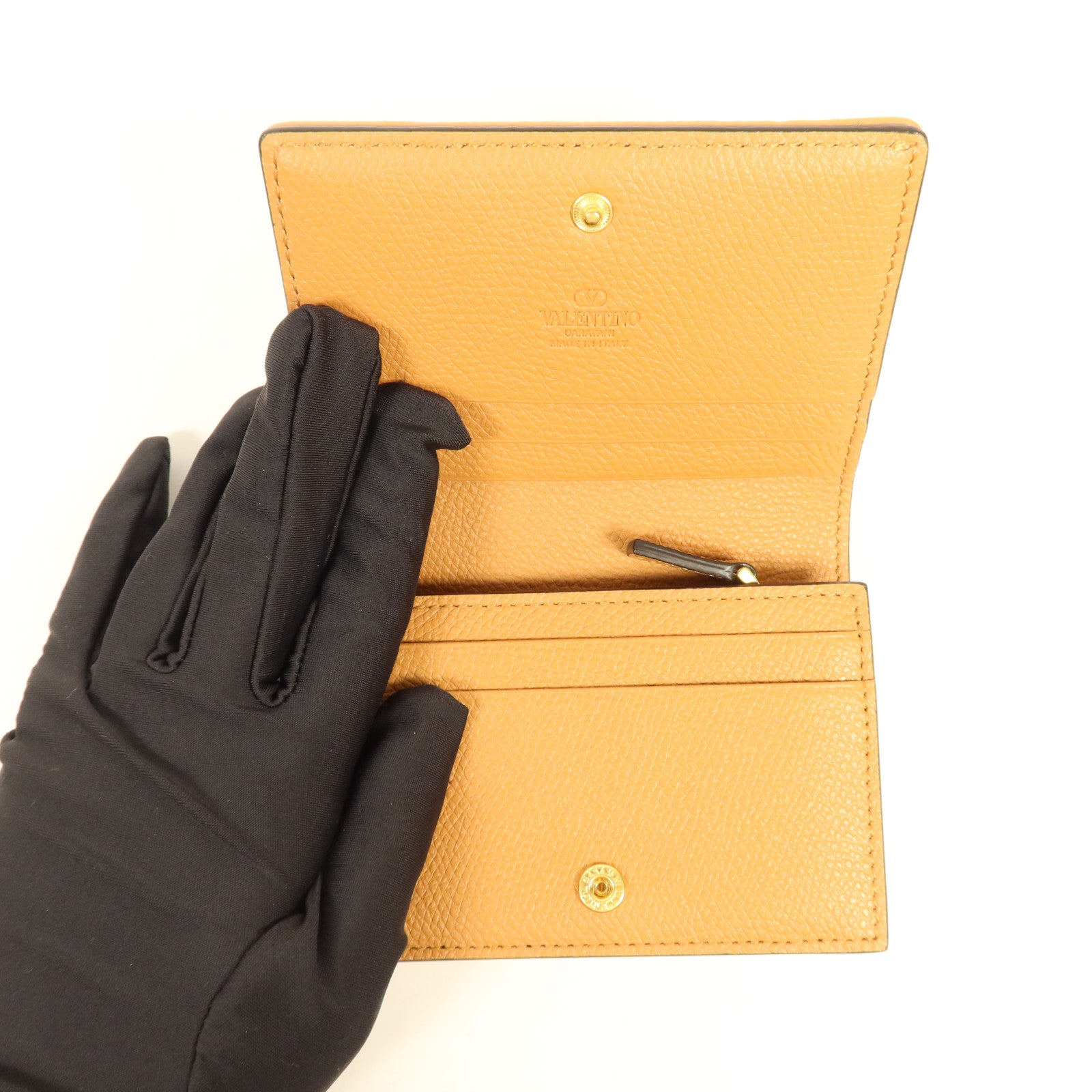 Valentino 帆布Wallet金扣錢包