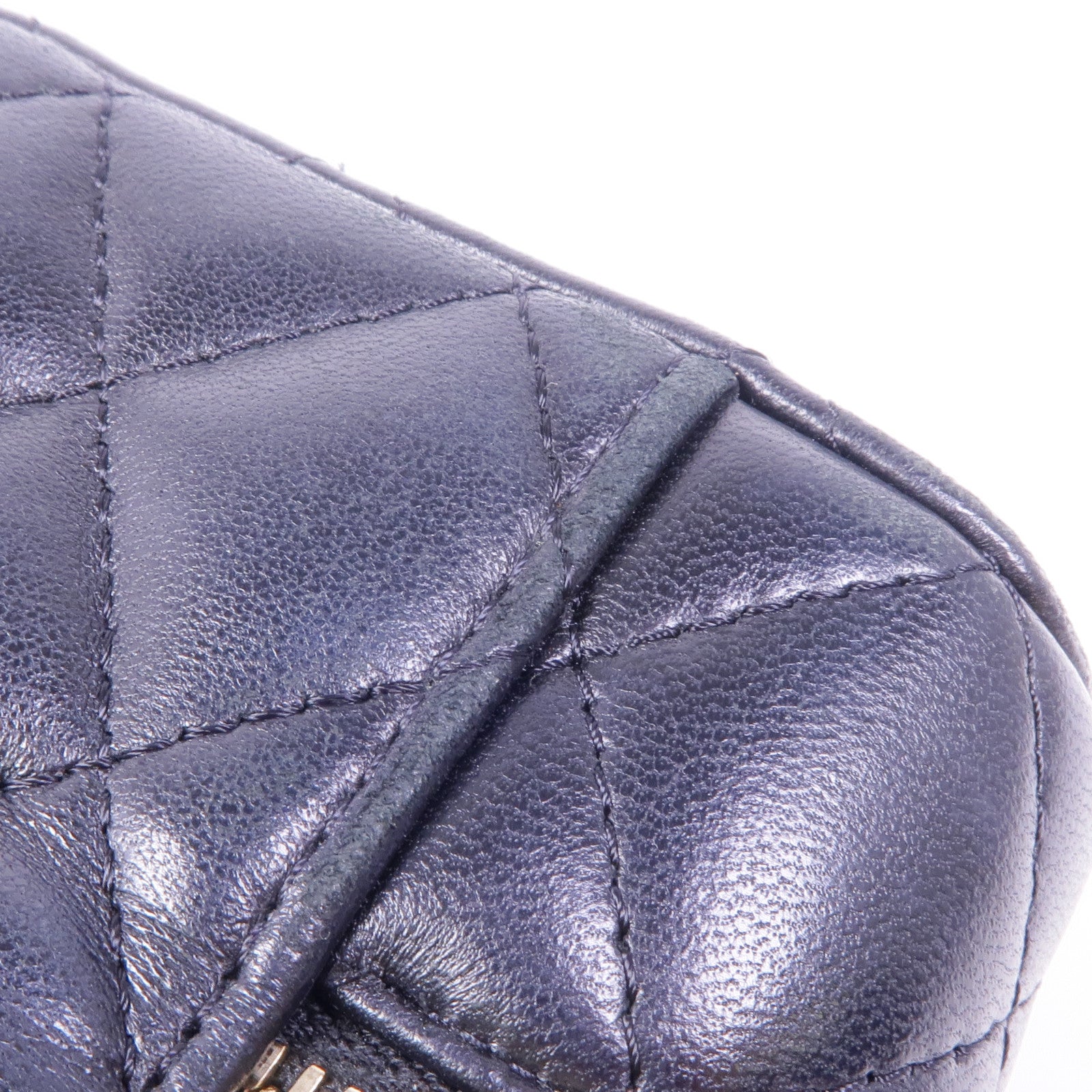 CHANEL 羊皮皮革Chain Shoulder金扣鏈帶肩背袋