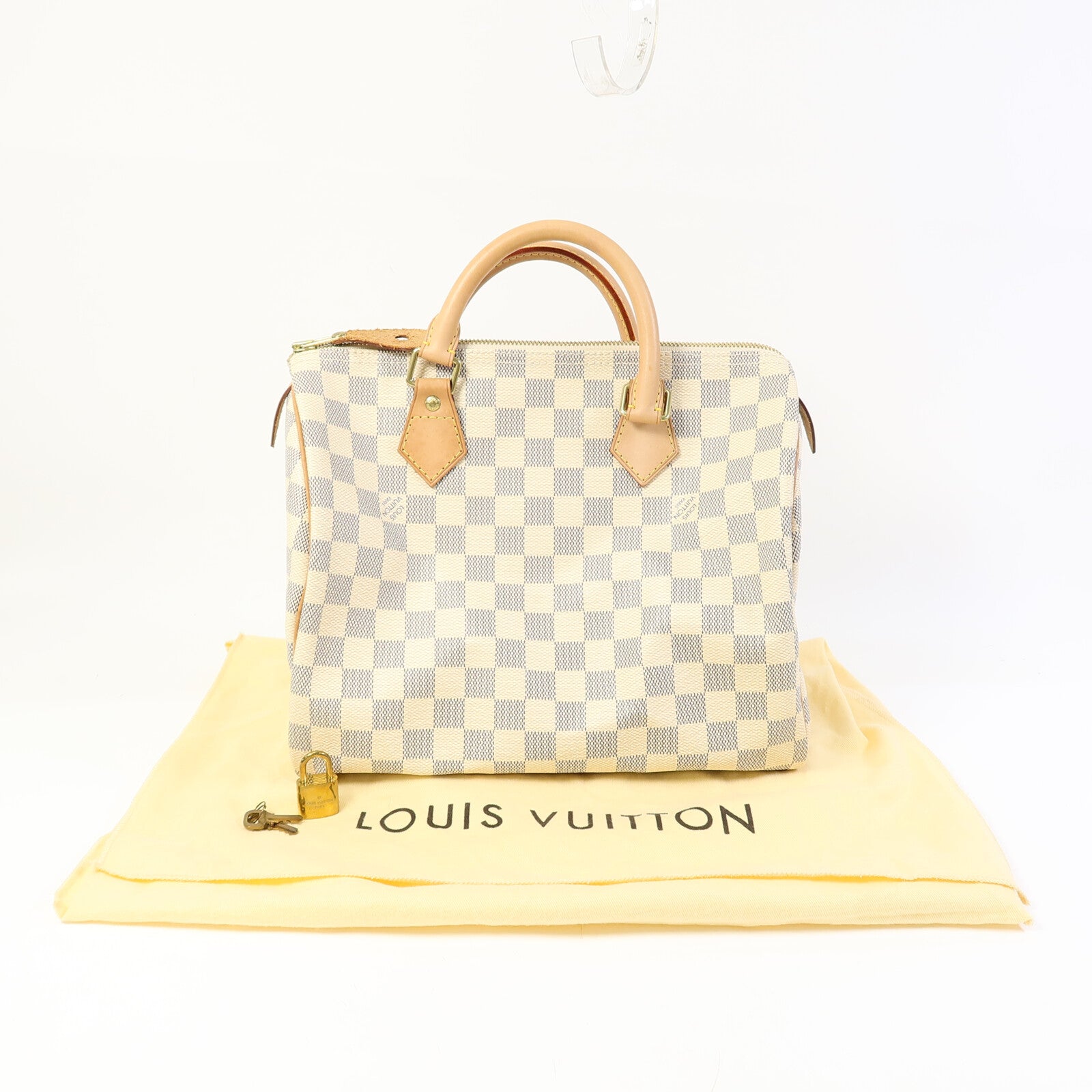 LOUIS VUITTON Damier Azur Speedy 30手挽袋