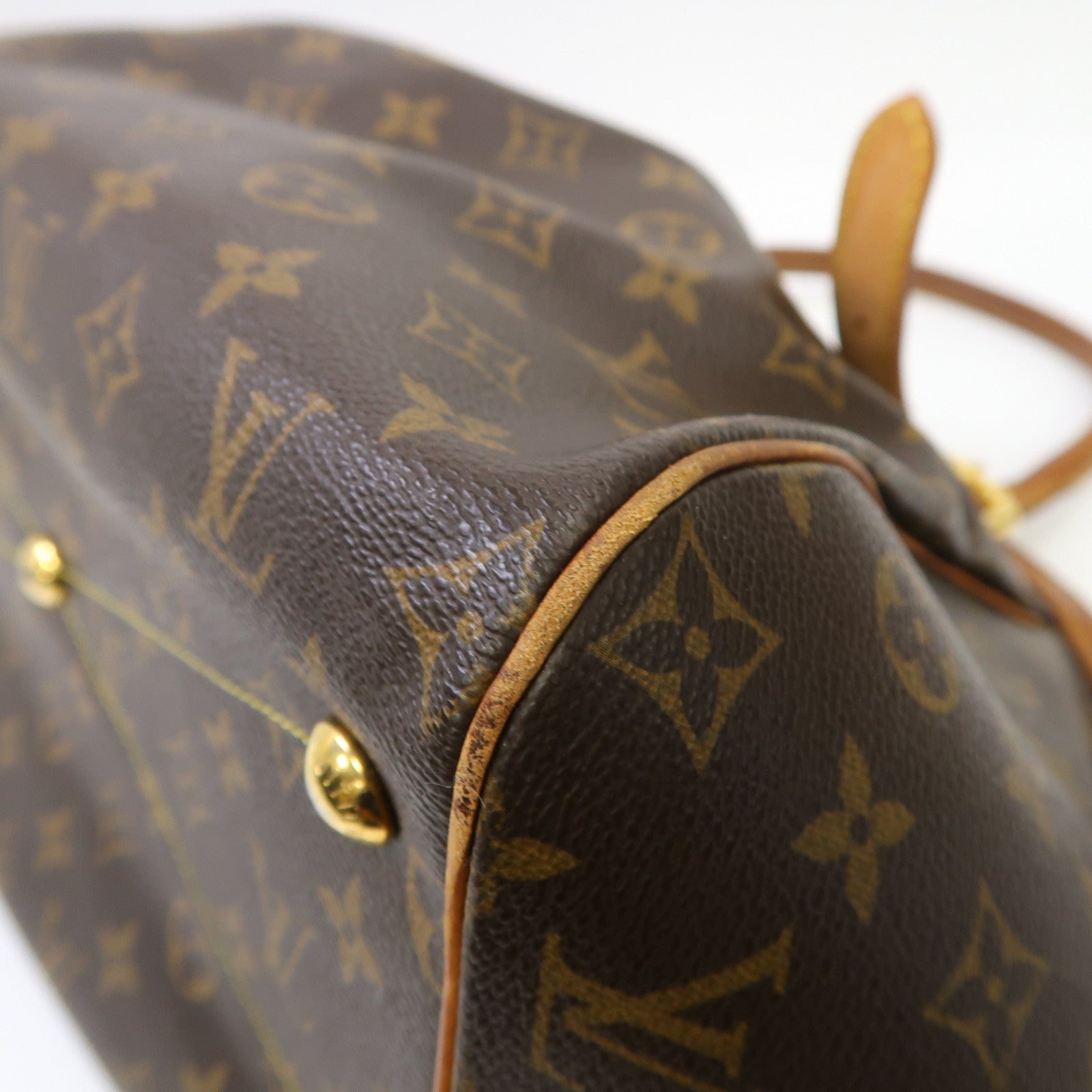 LOUIS VUITTON 【激減優惠】Monogram Tivoli GM金扣手挽袋啡色
