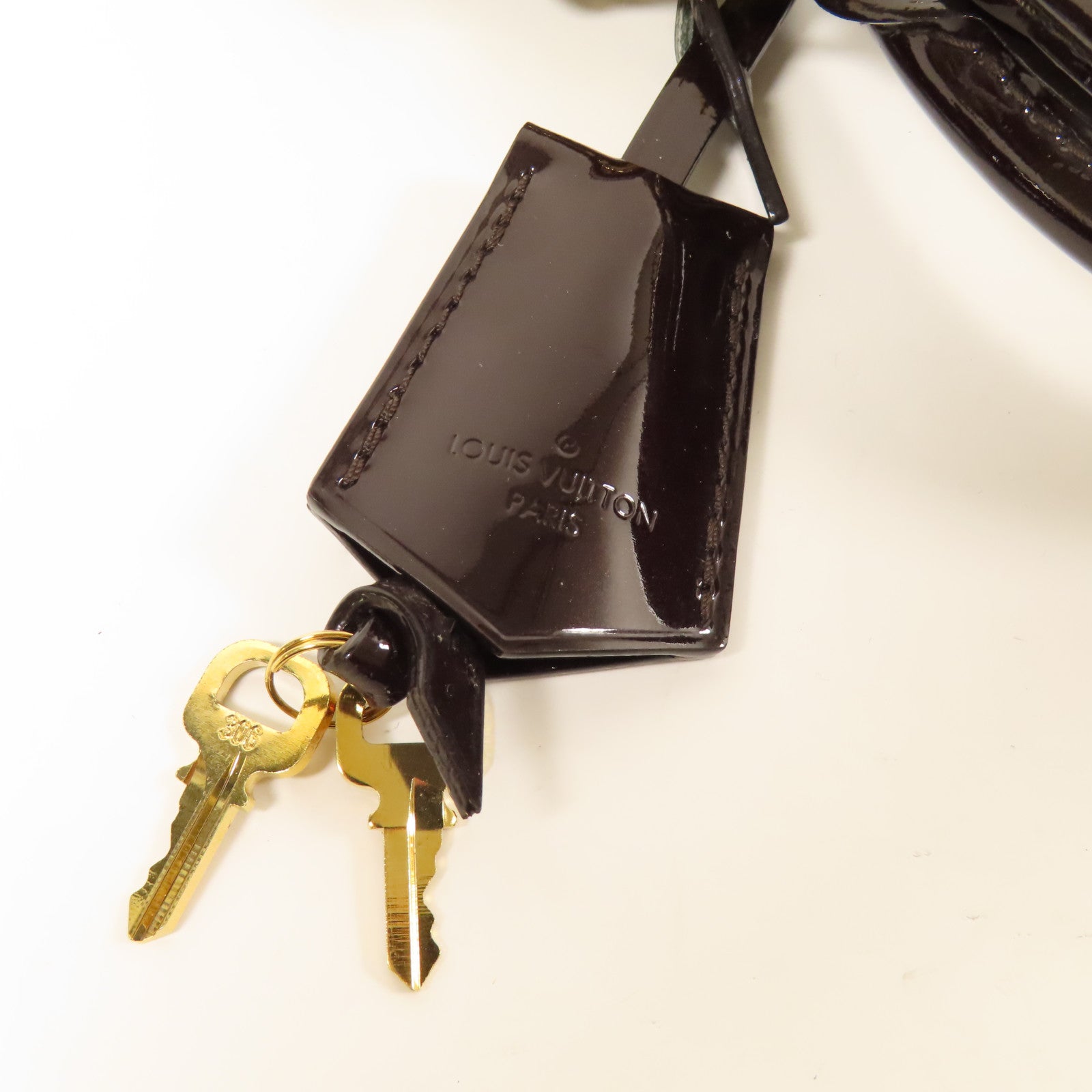 LOUIS VUITTON Vernis Alma BB金扣手挽肩背兩用袋