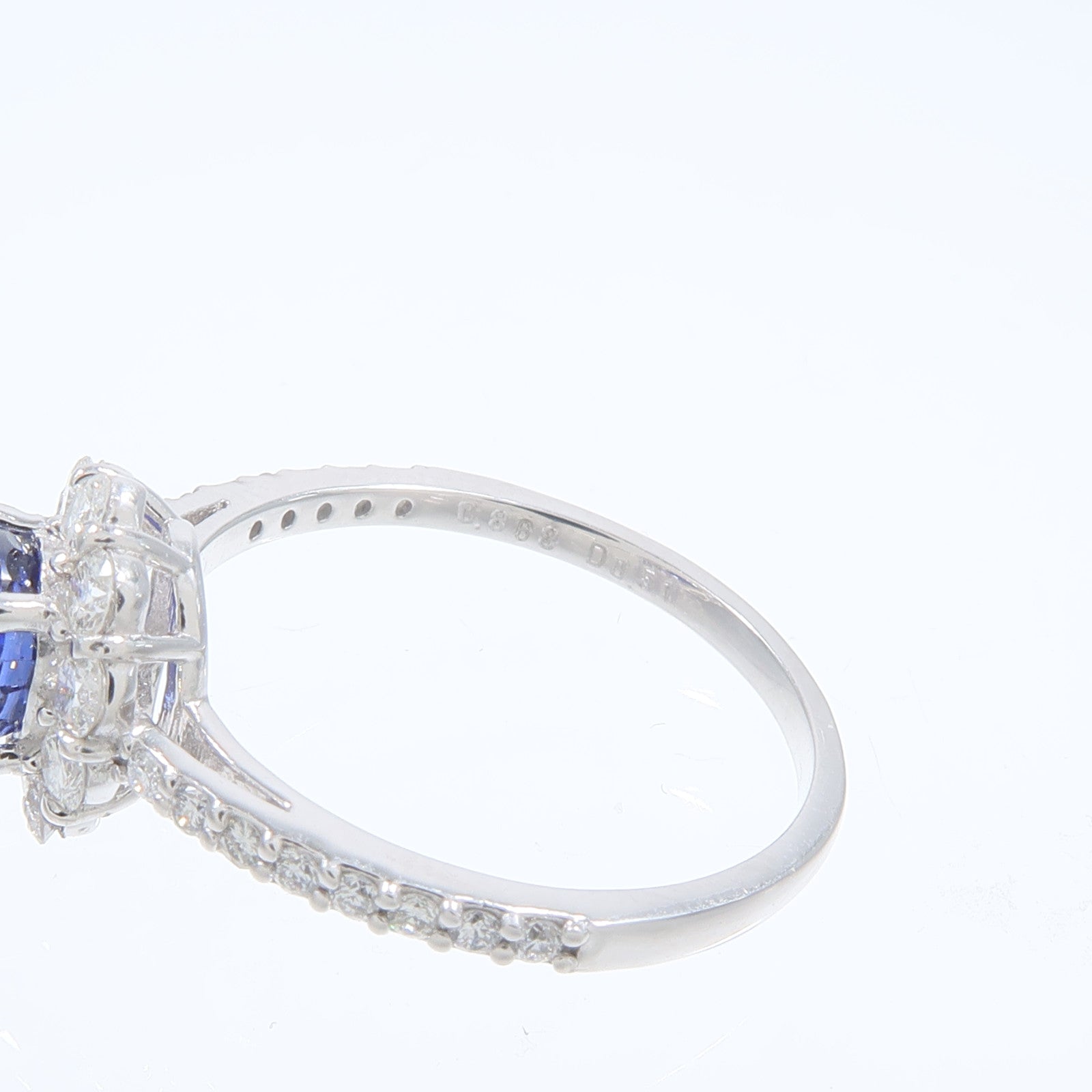JEWELRY PT900鉑金Sapphire Ring藍寶石/鑽石戒指