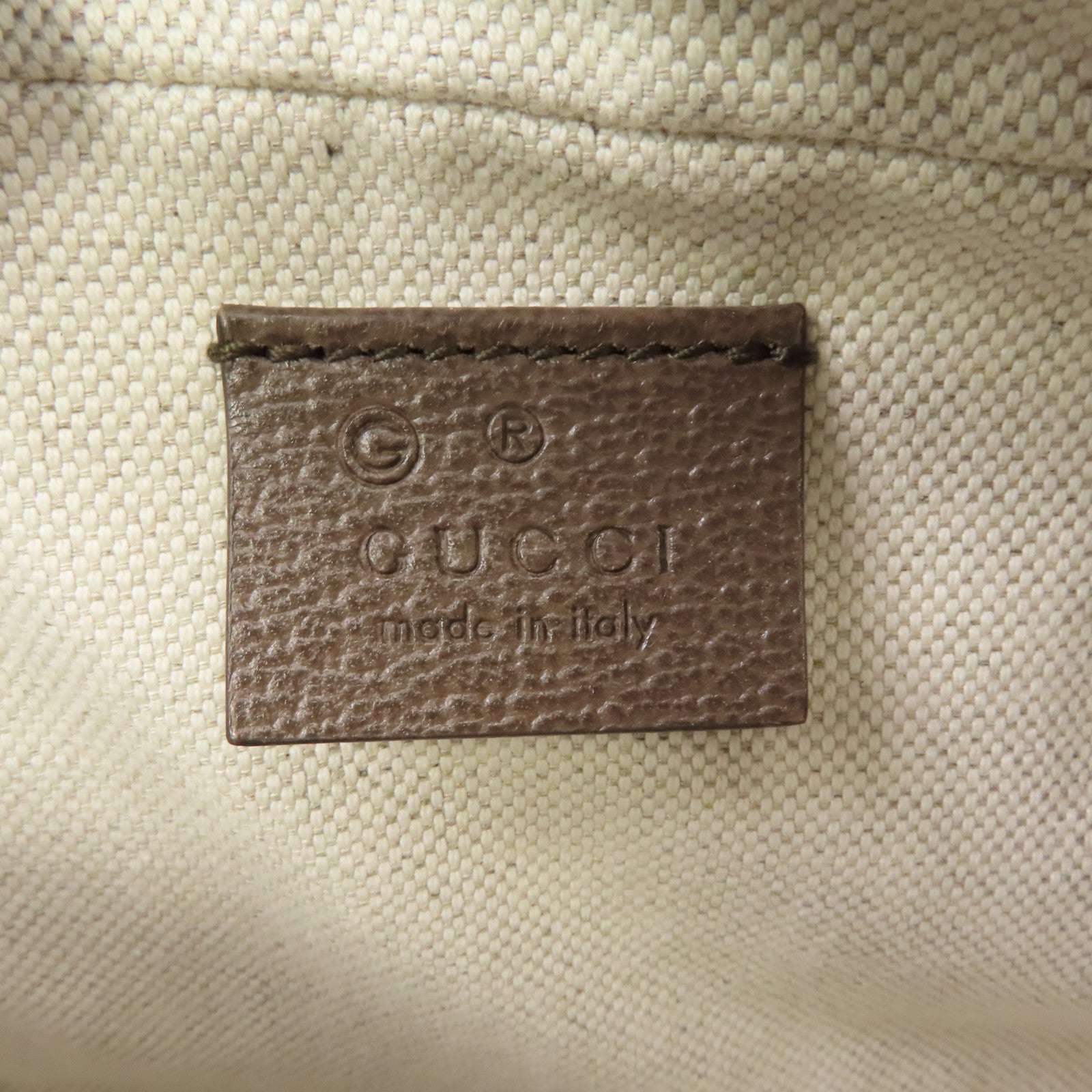 GUCCI 塗層帆布GG Superme Ophidia金扣手挽肩背兩用袋啡色