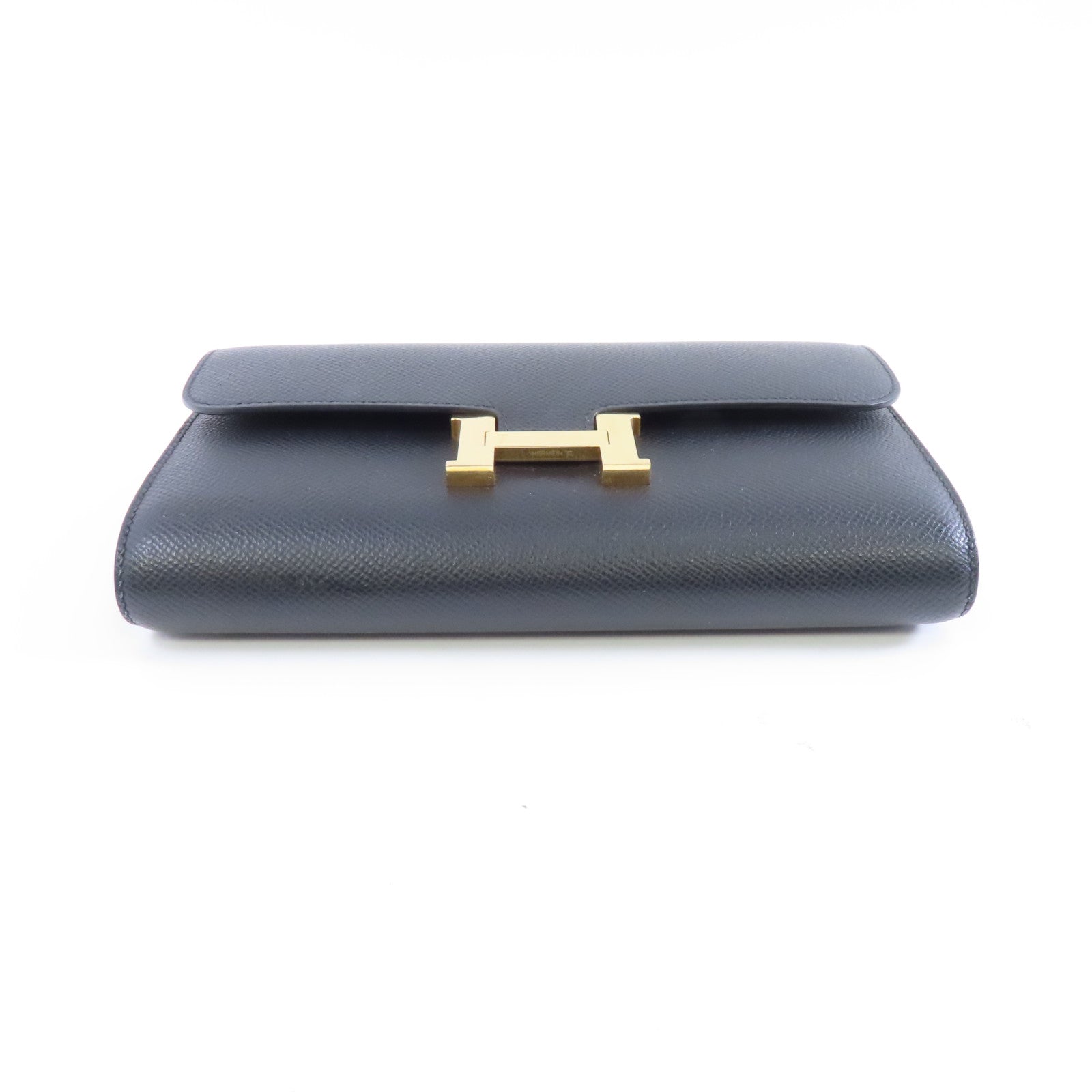 HERMES Epsom皮革Constance To Go金扣肩背袋Noir/黑色