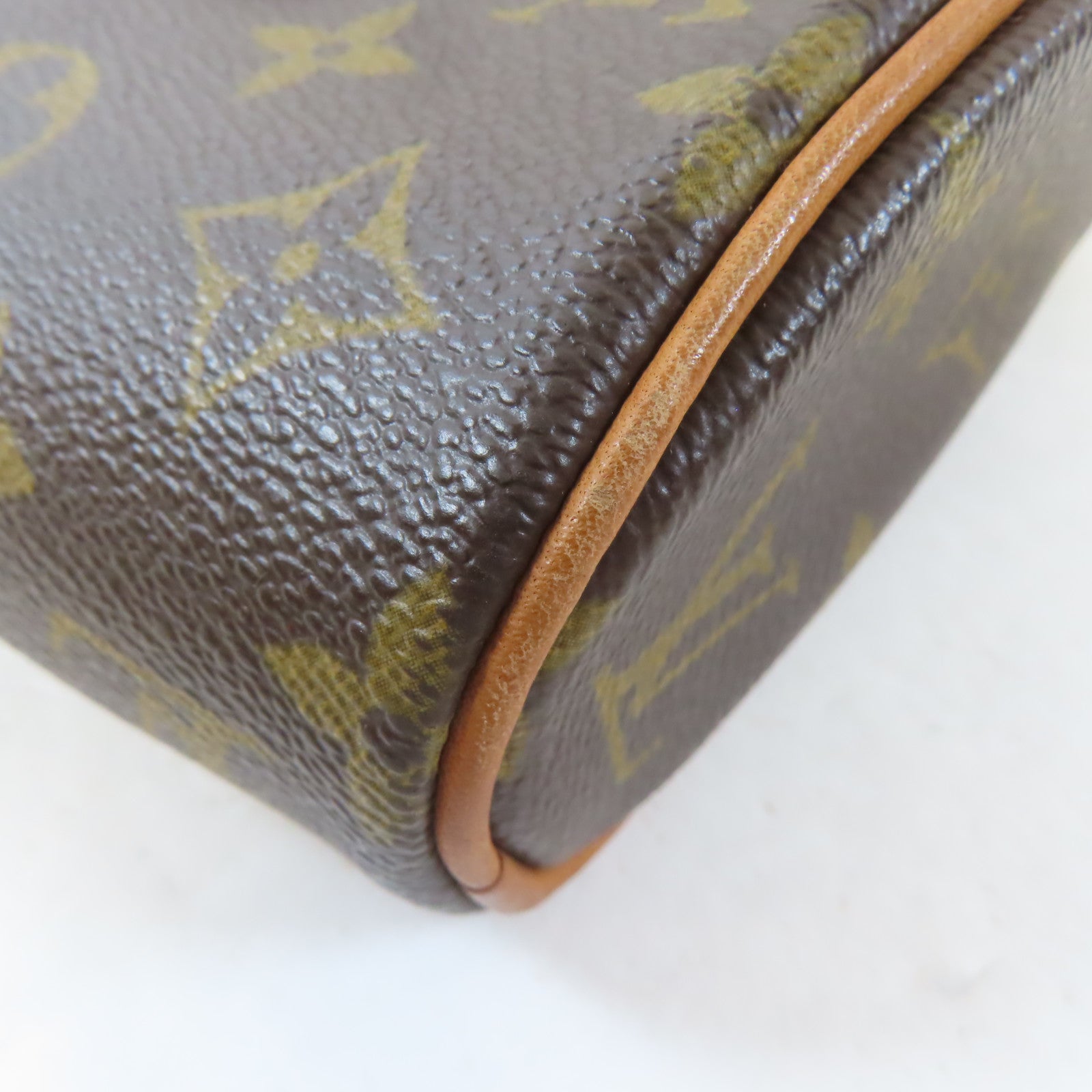 LOUIS VUITTON Monogram Sonatine金扣手挽袋啡色