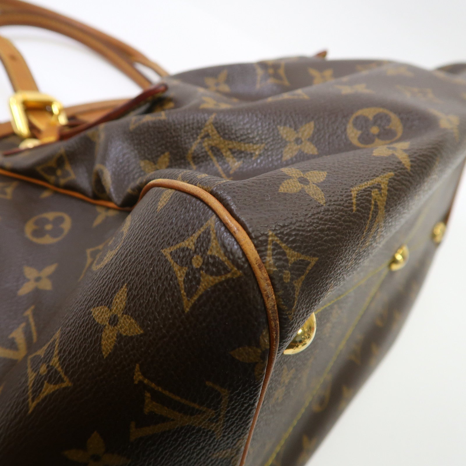 LOUIS VUITTON 【激減優惠】Monogram Tivoli GM金扣手挽袋啡色