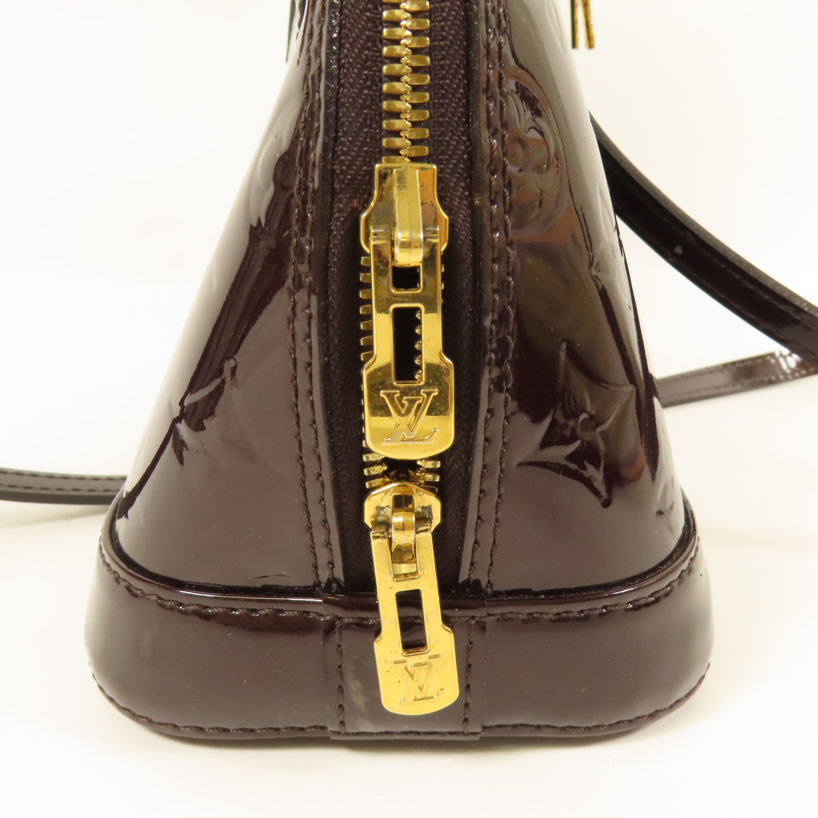 LOUIS VUITTON Vernis Alma BB金扣手挽肩背兩用袋