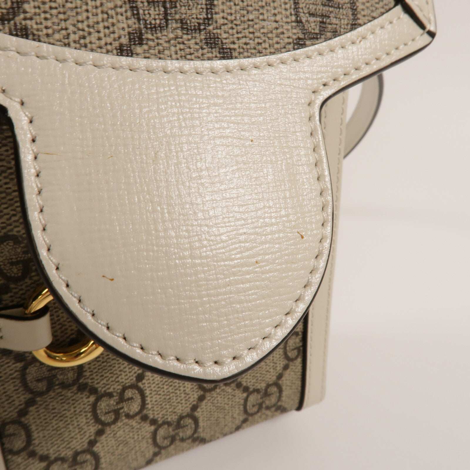 GUCCI 塗層帆布1955 Horsebit肩背袋