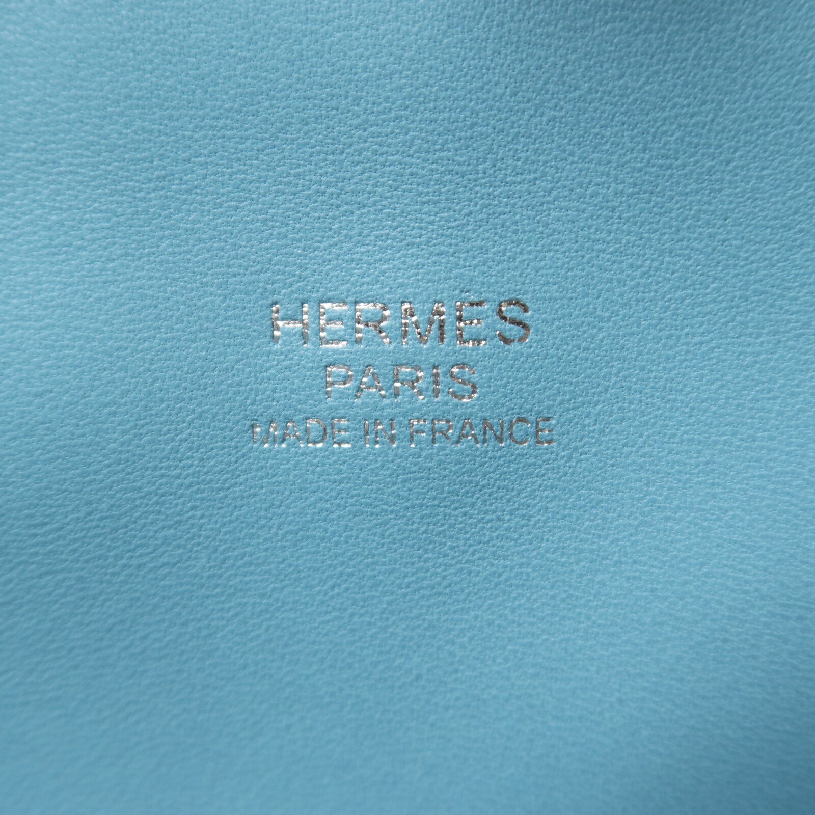 HERMES Clemence皮革Toolbox 26手挽肩背兩用袋Bleu Saint Cyr